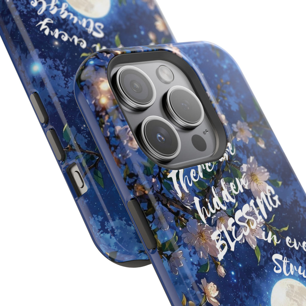 “Moonlit Blessing” Quote Magnetic Phone Cases