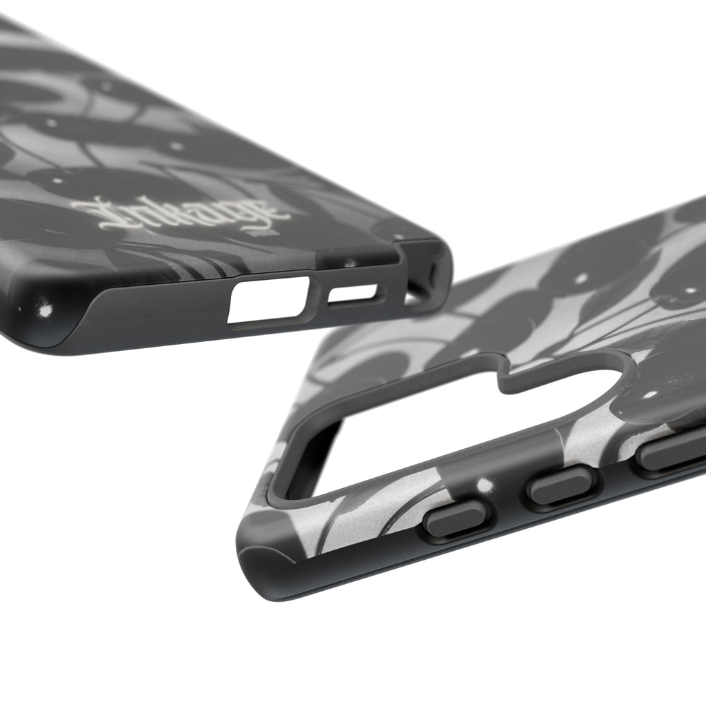 Black Cherry Print Tough Phone Cases (Minimal)