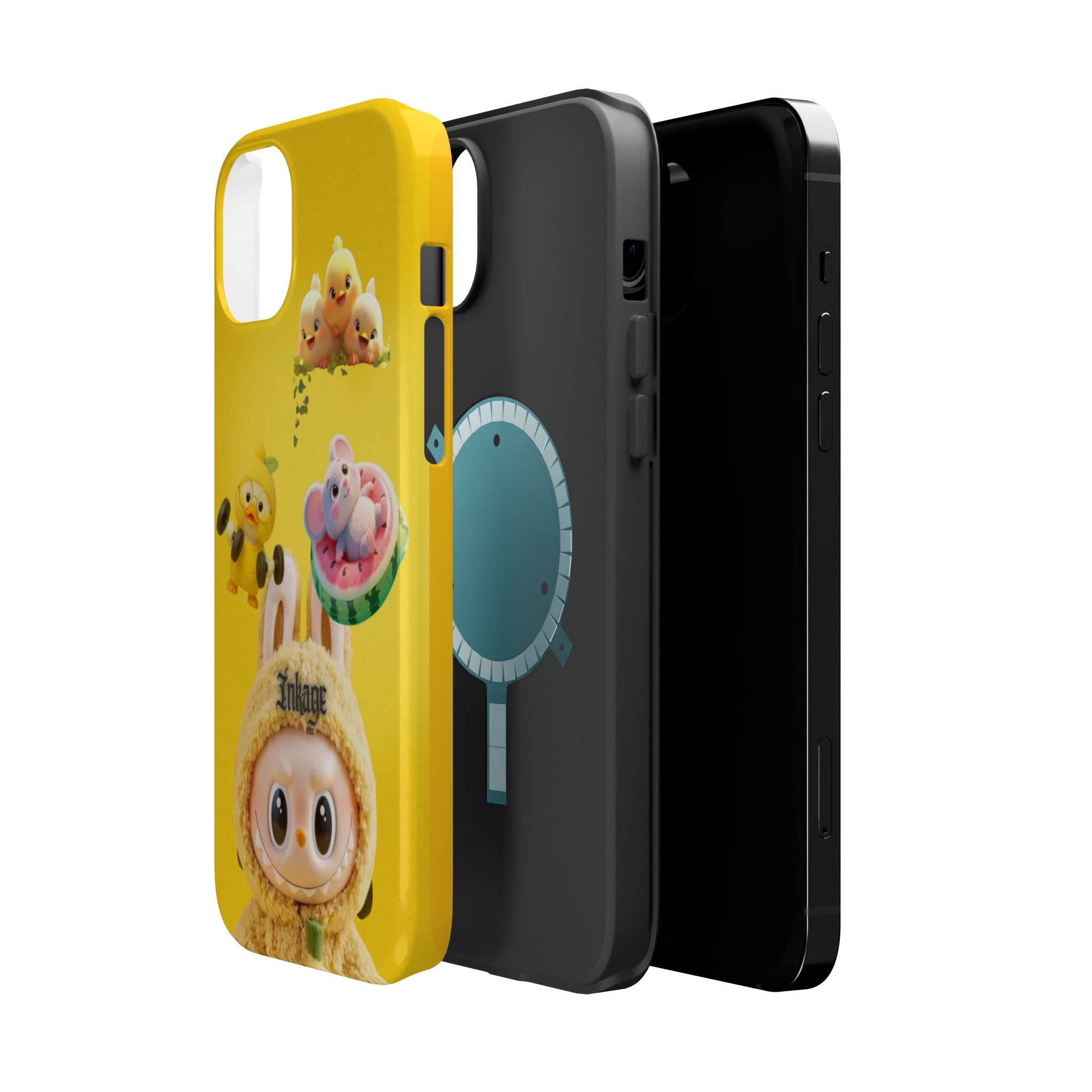 Yellow Cutie Labubu Magnetic Phone Cases (Animation)