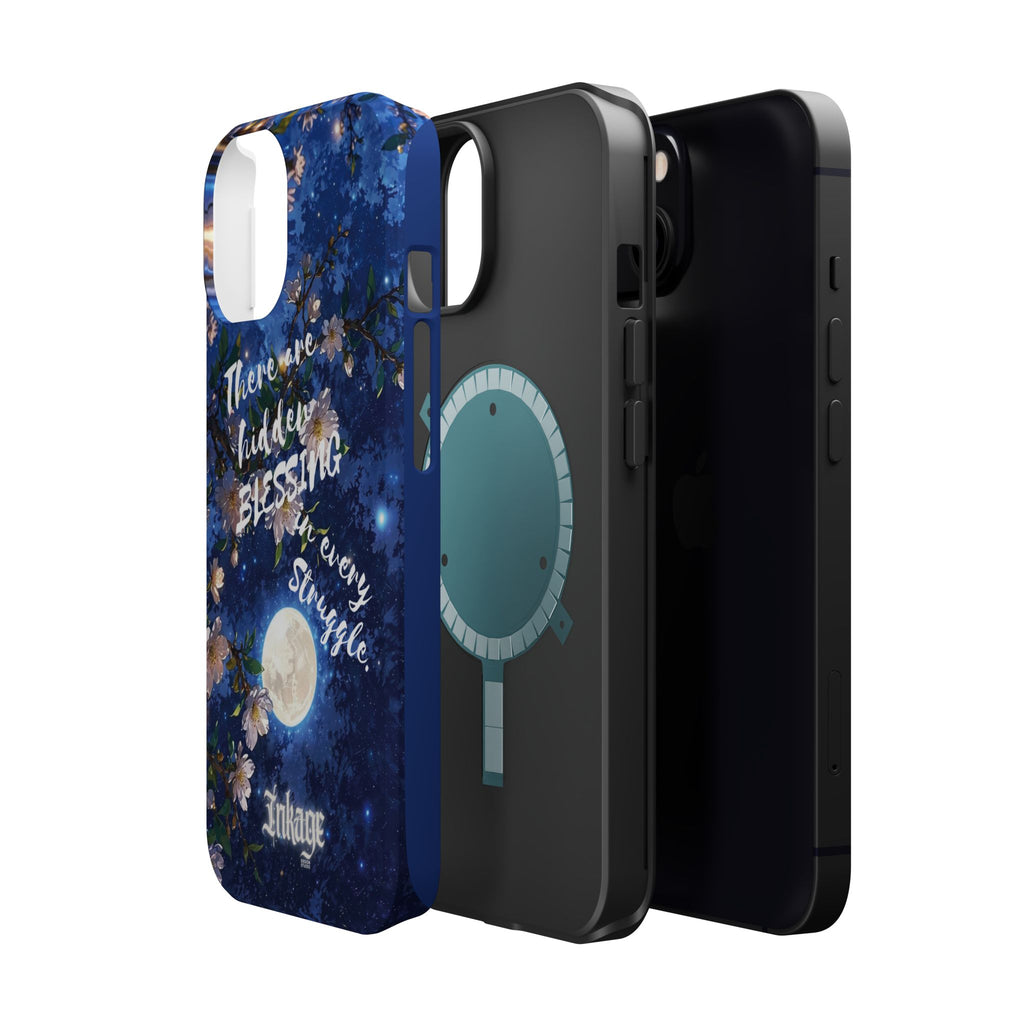 “Moonlit Blessing” Magnetic Phone Cases (Quote)