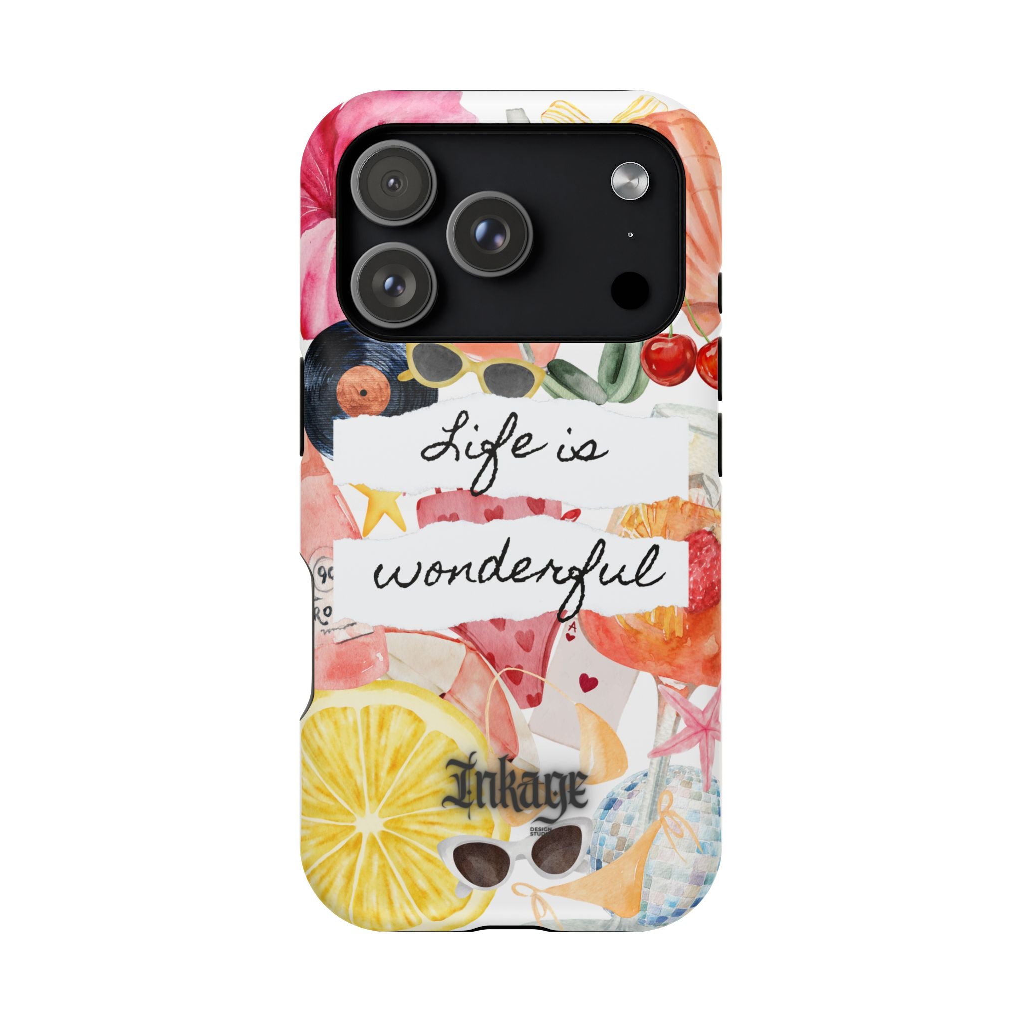 "Life is Wonderful" Quote Magnetic Phone Cases (Quote)