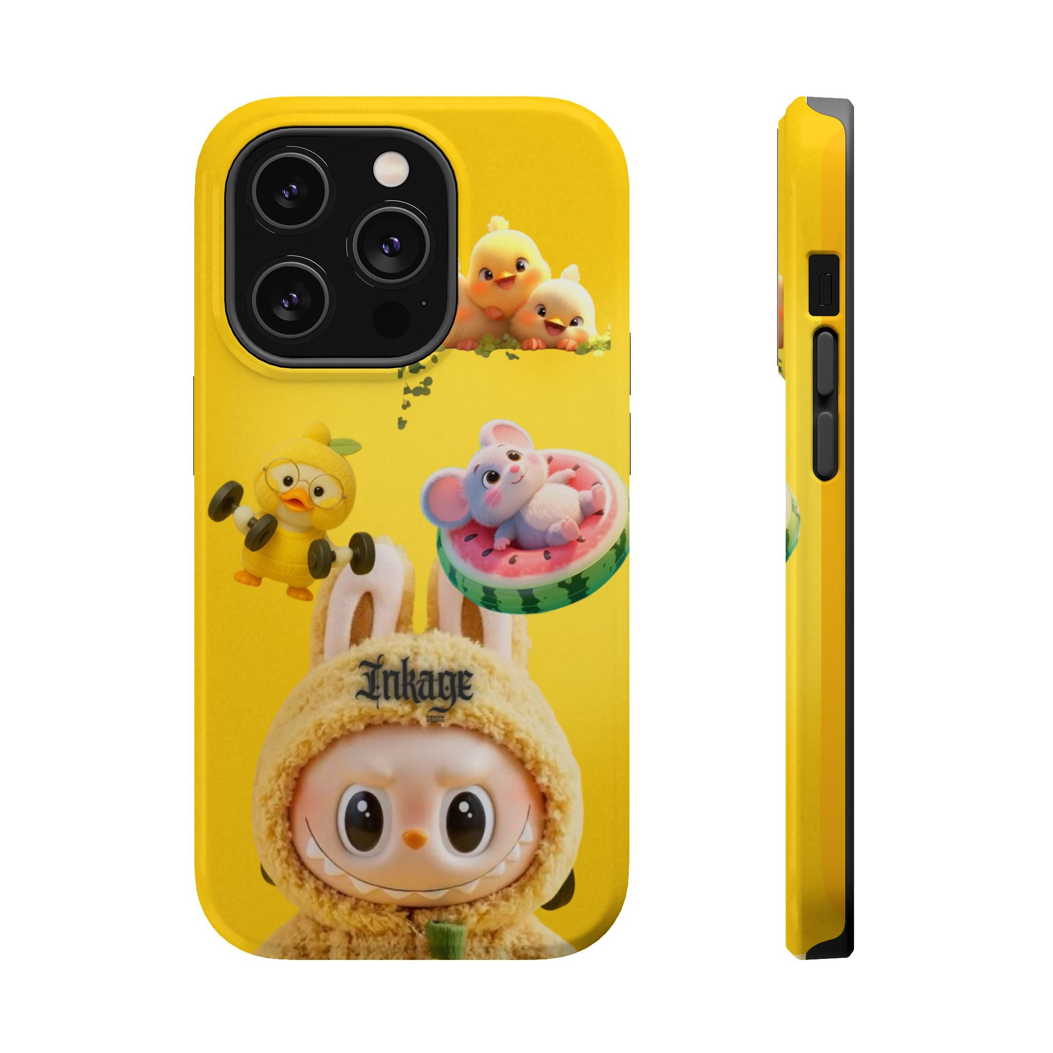 Yellow Cutie Labubu Magnetic Phone Cases (Animation)