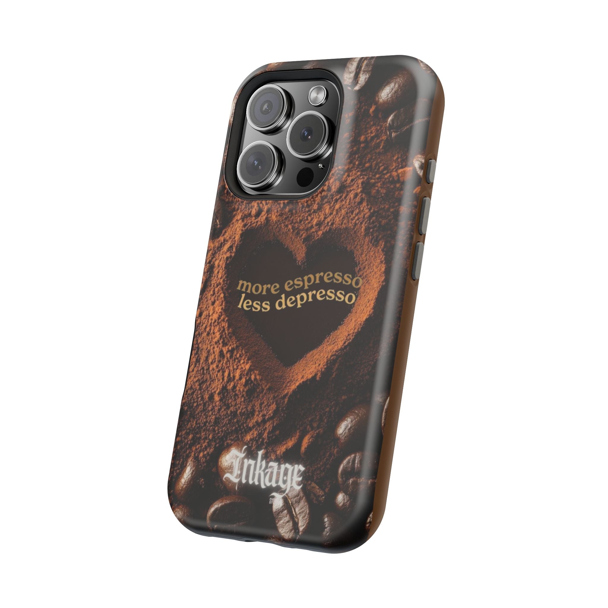 "More Espresso Less Depresso" Magnetic Phone Cases (Quote)