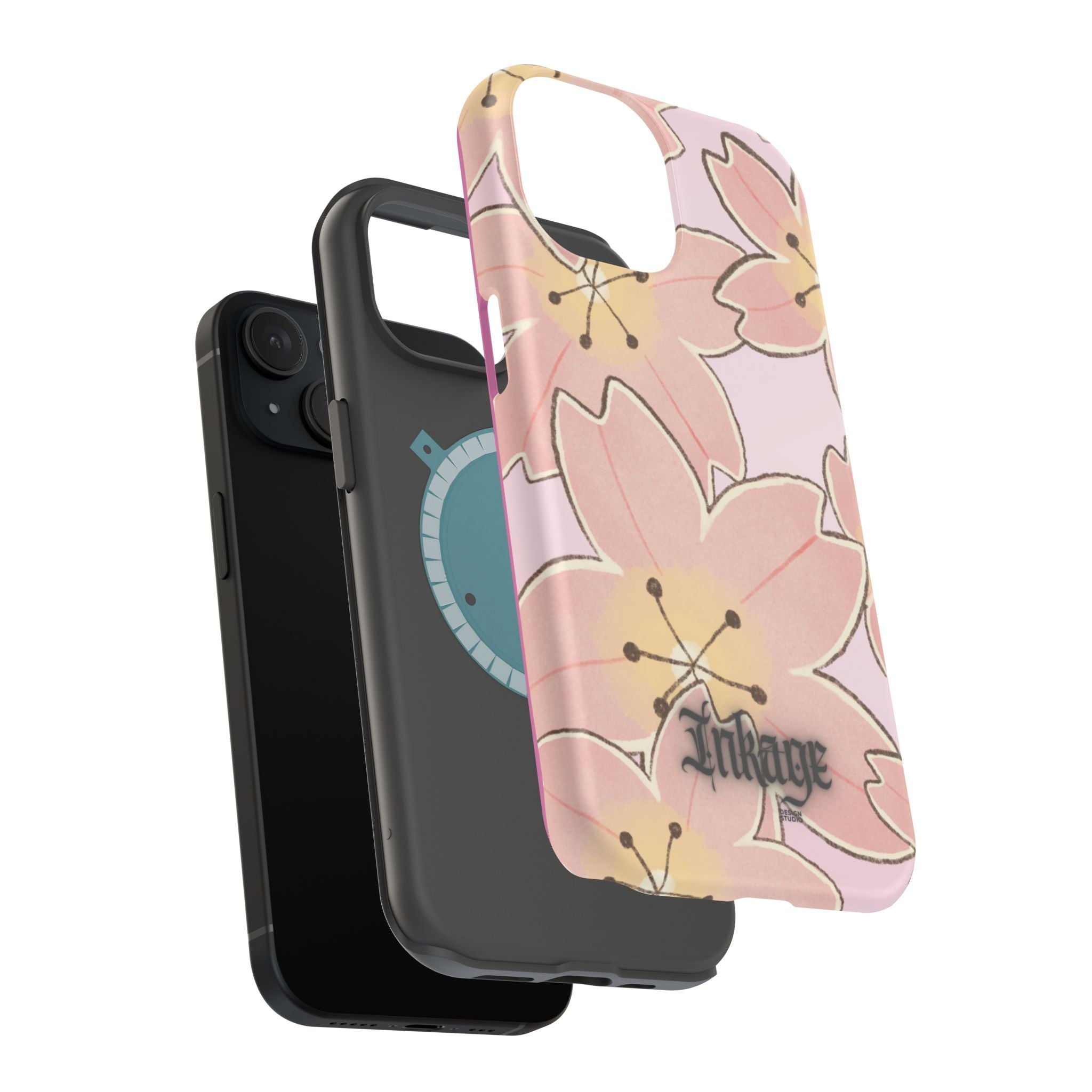 Charming Floral Magnetic Phone Case (Minimal)