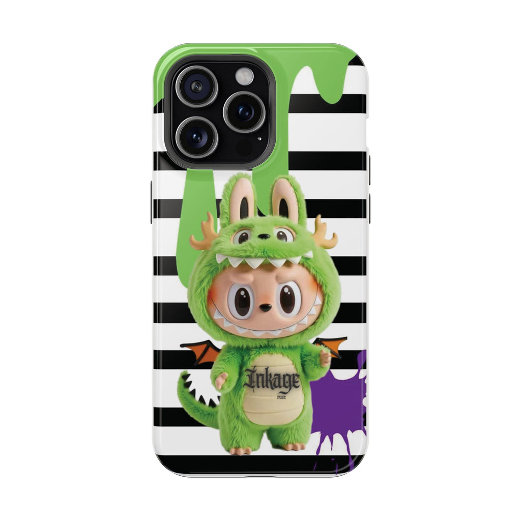 Greenie Labubu Spooky Magnetic Phone Case (Animation)