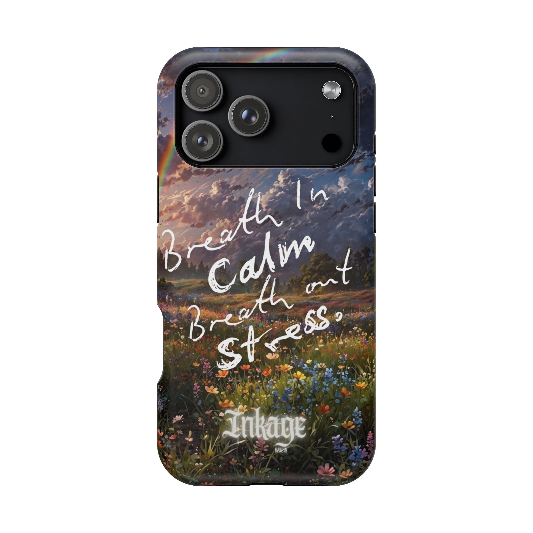"Breath in Calm Breath out Stress" Quote Magnetic Phone Cases
