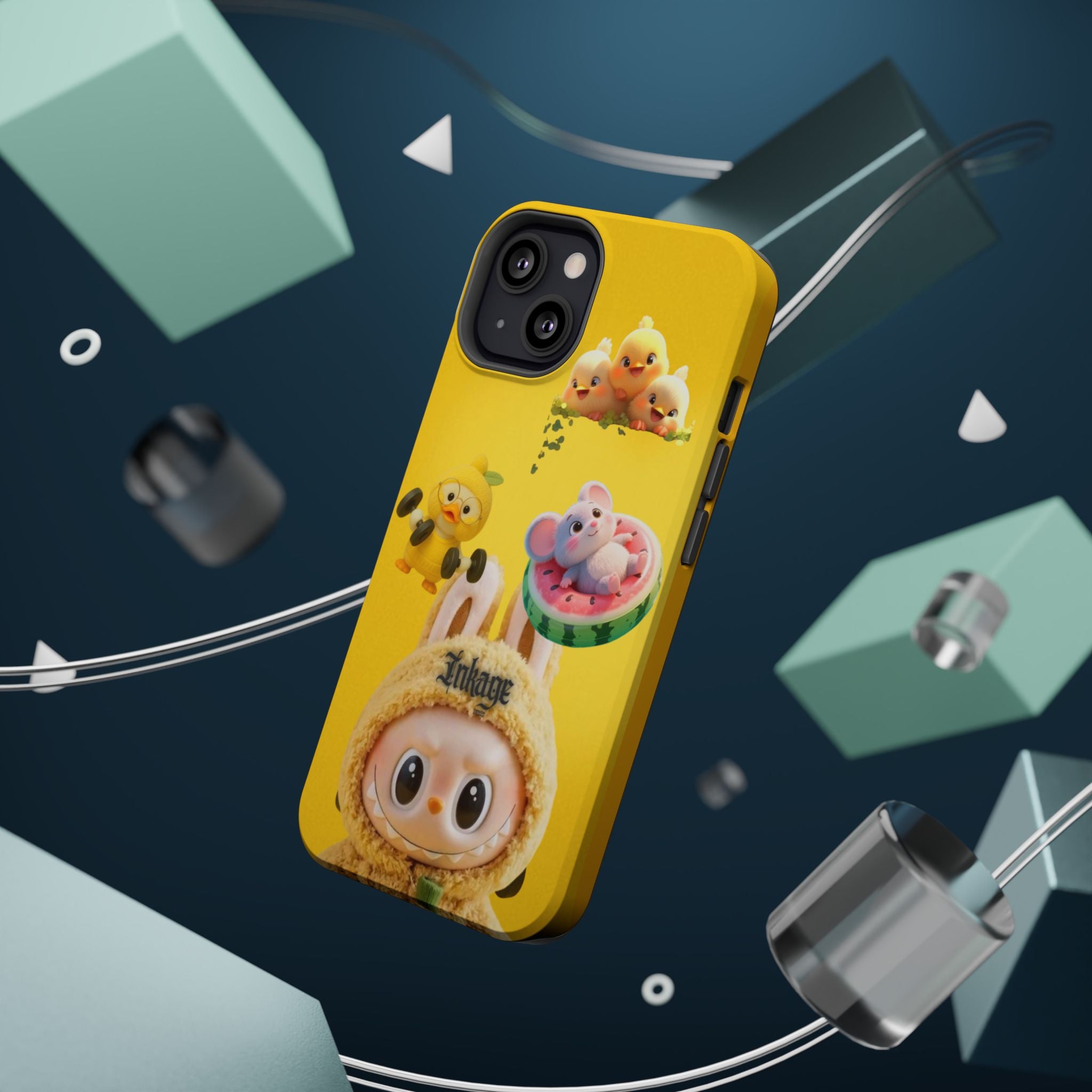 Yellow Cutie Labubu Magnetic Phone Cases (Animation)