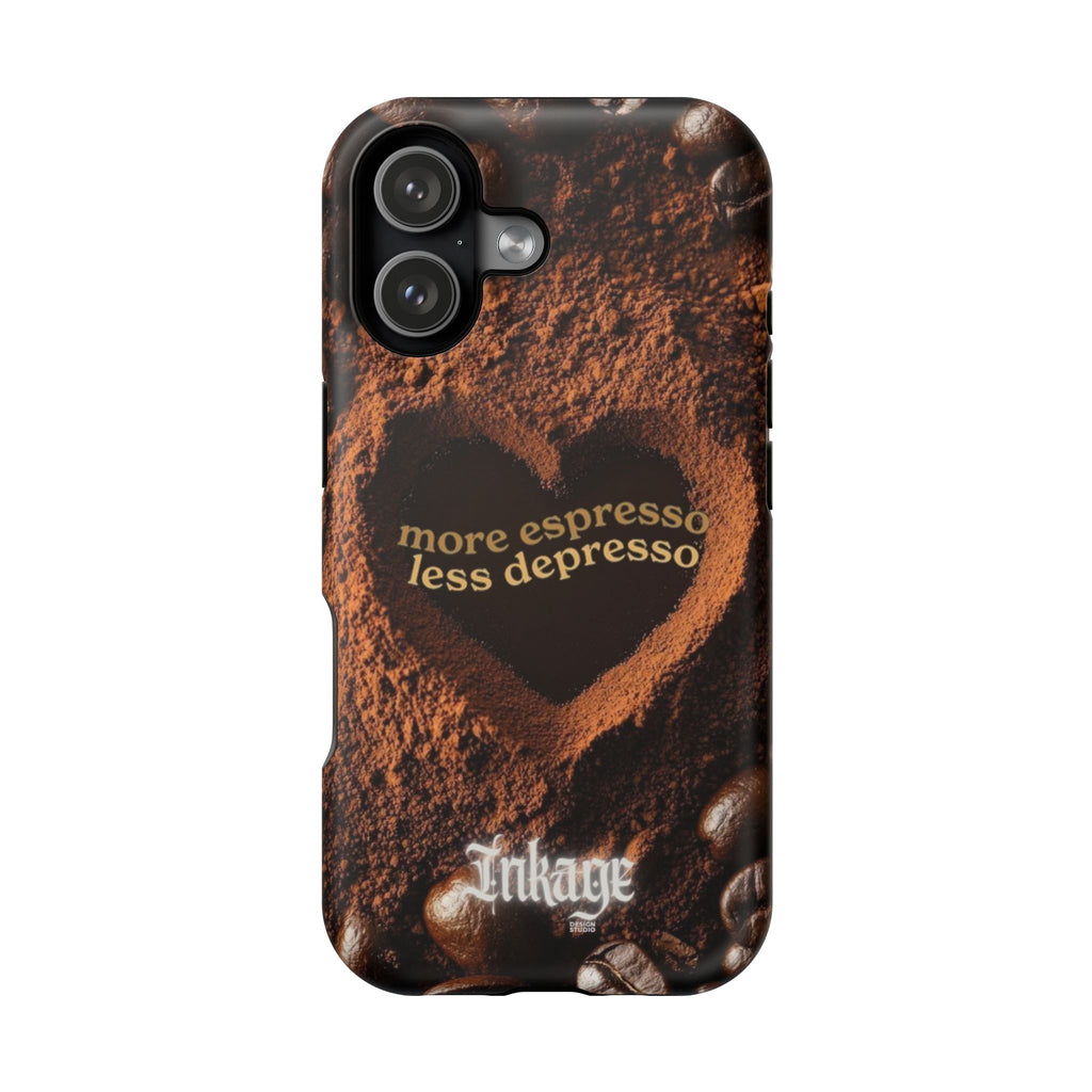 "More Espresso Less Depresso" Quote Magnetic Phone Cases