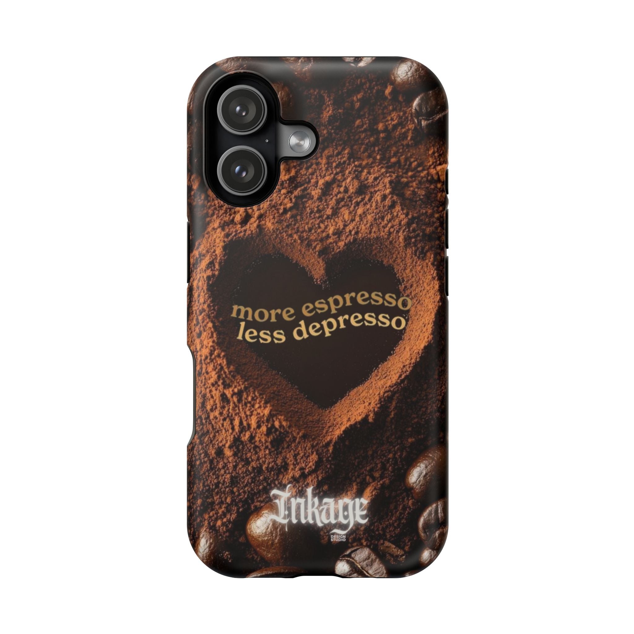 "More Espresso Less Depresso" Quote Magnetic Phone Cases