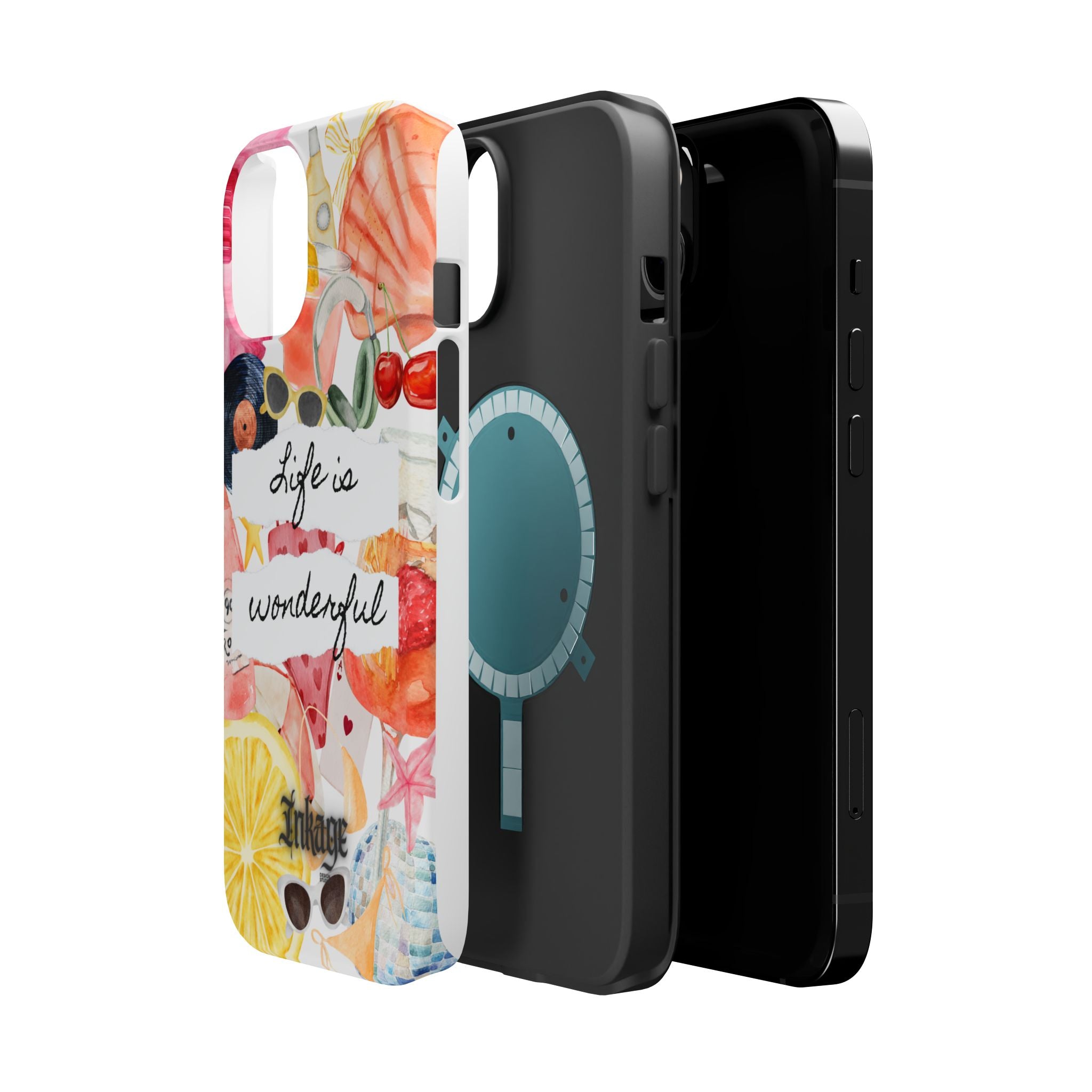 "Life is Wonderful" Quote Magnetic Phone Cases (Quote)