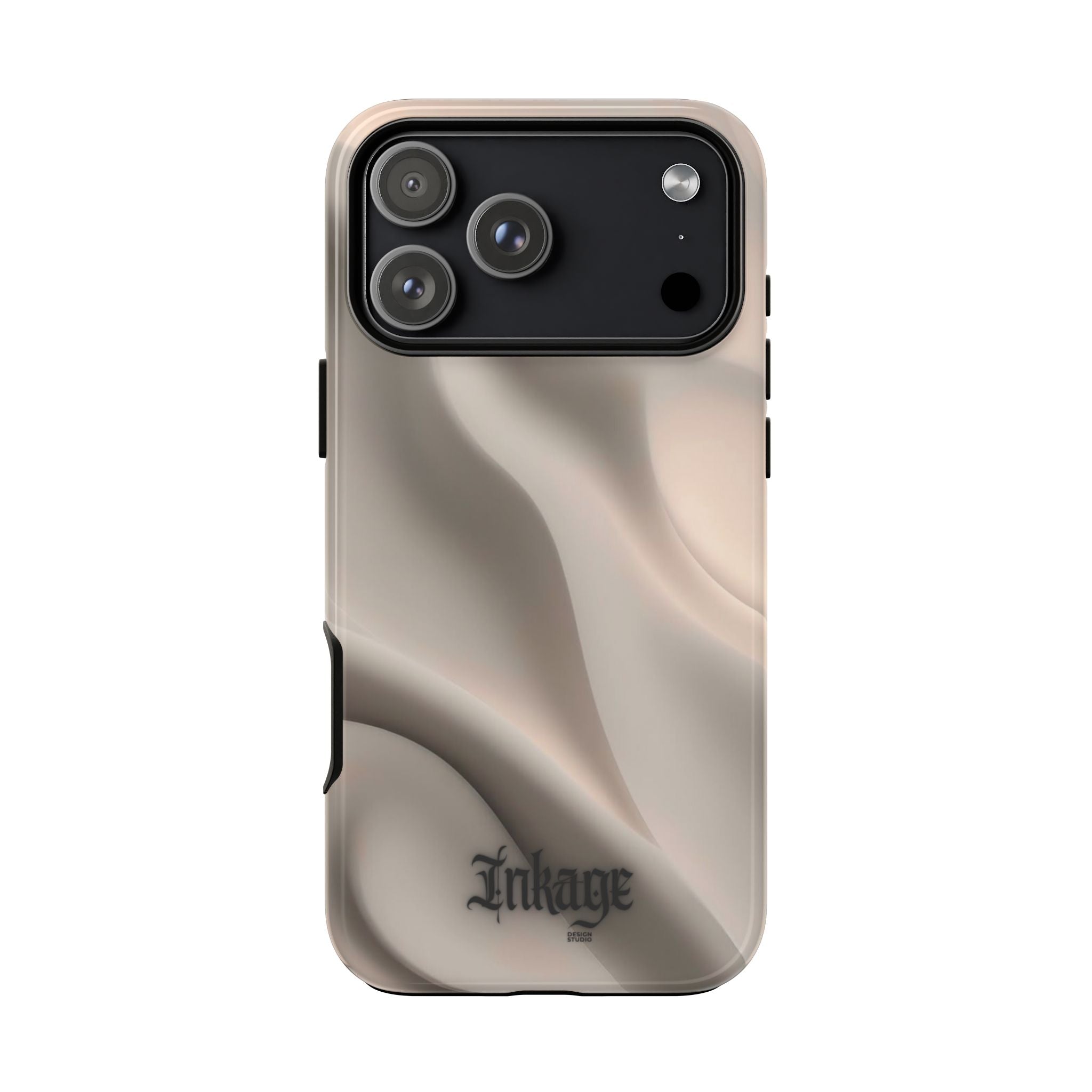 Beige Wavy Flow Tough Phone Case (Minimal)