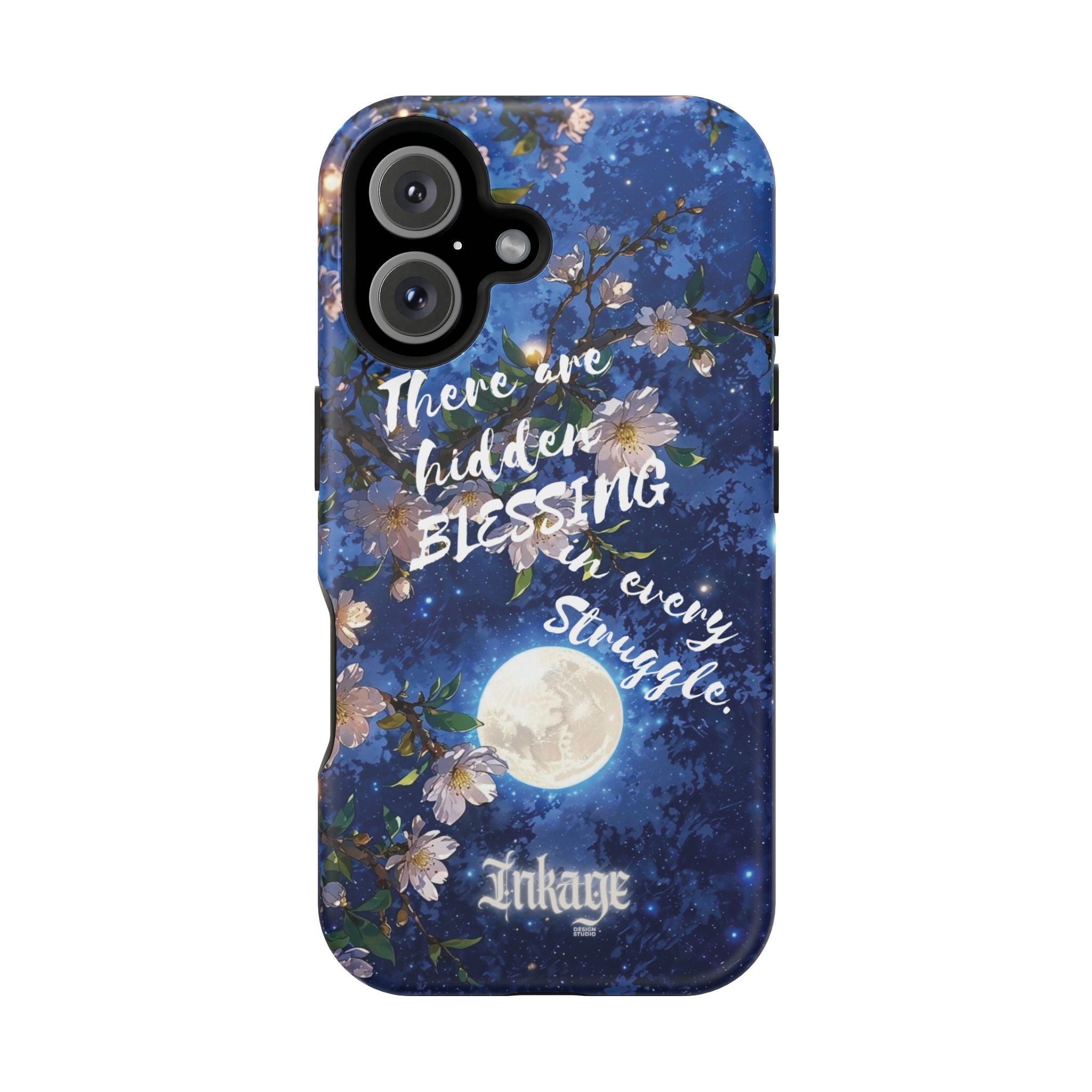 “Moonlit Blessing” Quote Magnetic Phone Cases