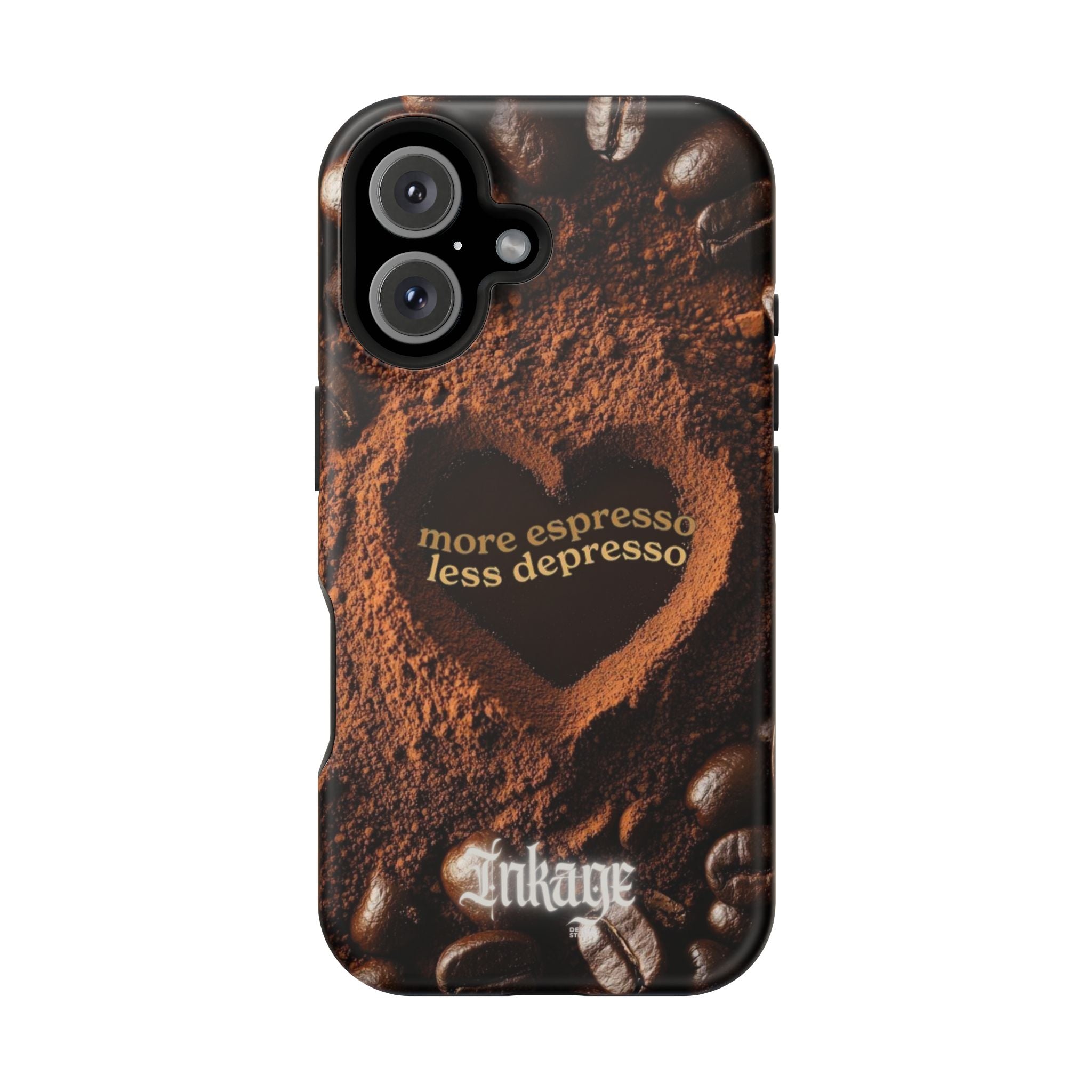 "More Espresso Less Depresso" Magnetic Phone Cases (Quote)
