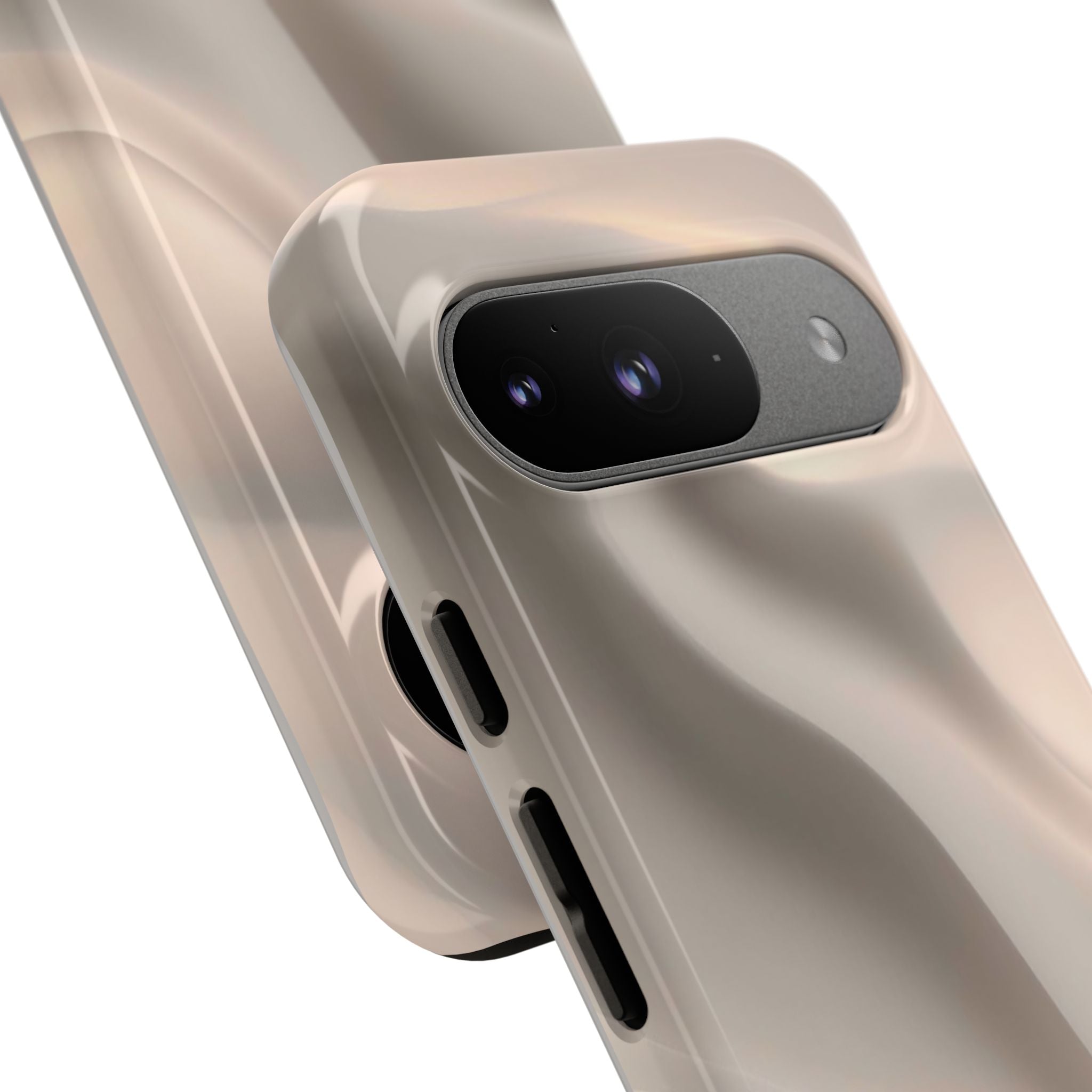 Beige Wavy Flow Tough Phone Case (Minimal)