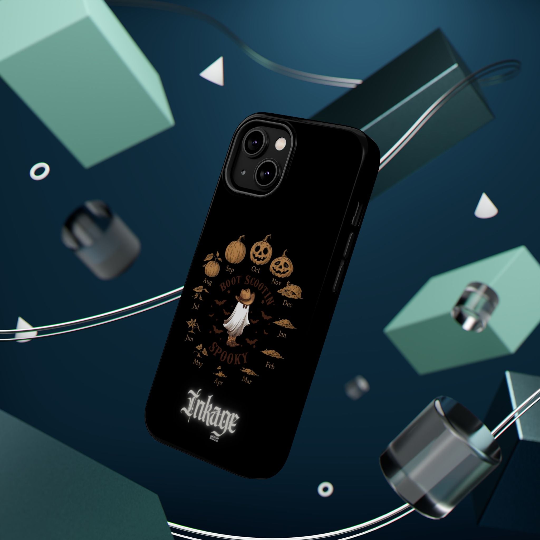 Spooky Boot Halloween Pumpkin Magnetic Phone Case (Season)