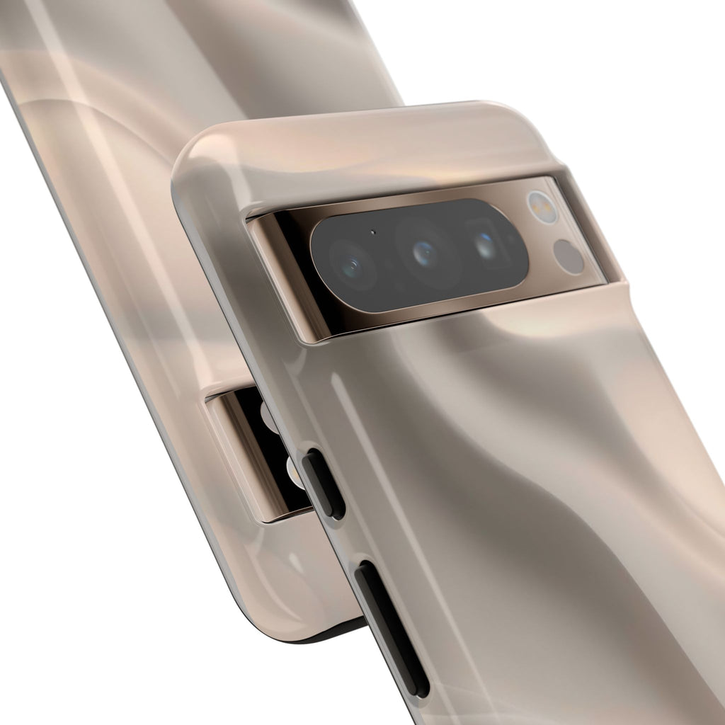 Beige Wavy Flow Tough Phone Case (Minimal)
