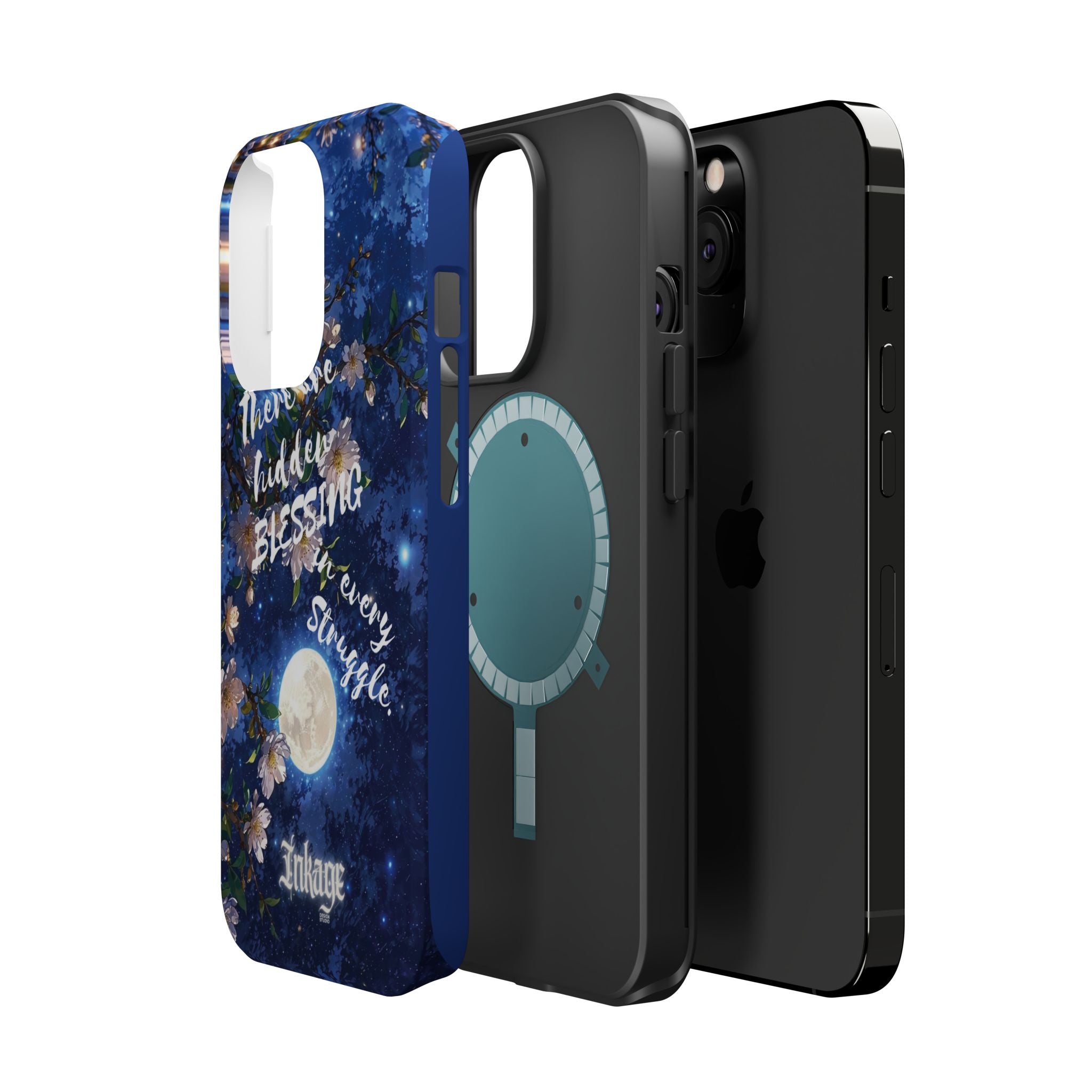 “Moonlit Blessing” Magnetic Phone Cases (Quote)