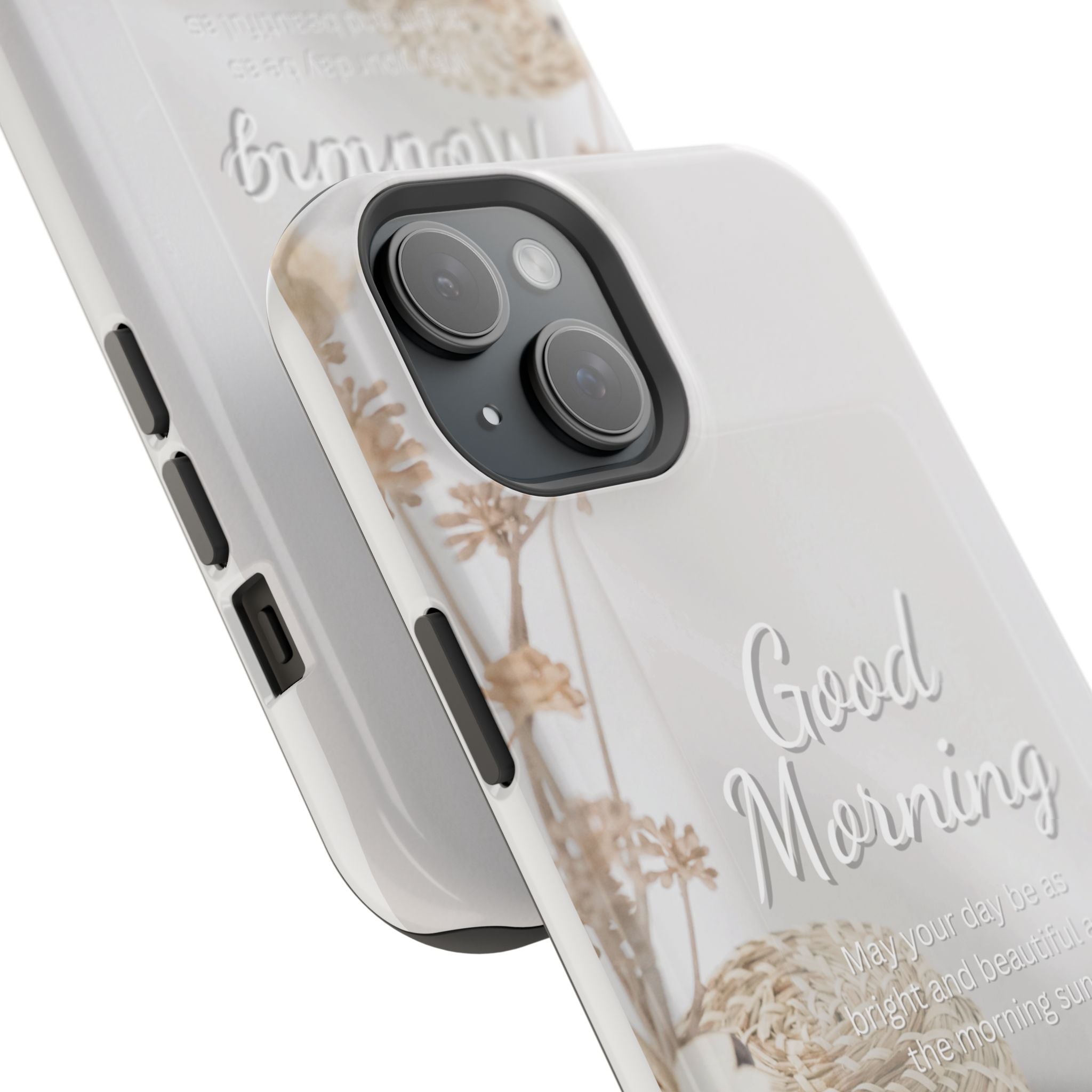 "Good Morning" Magnetic Phone Cases (Quote)