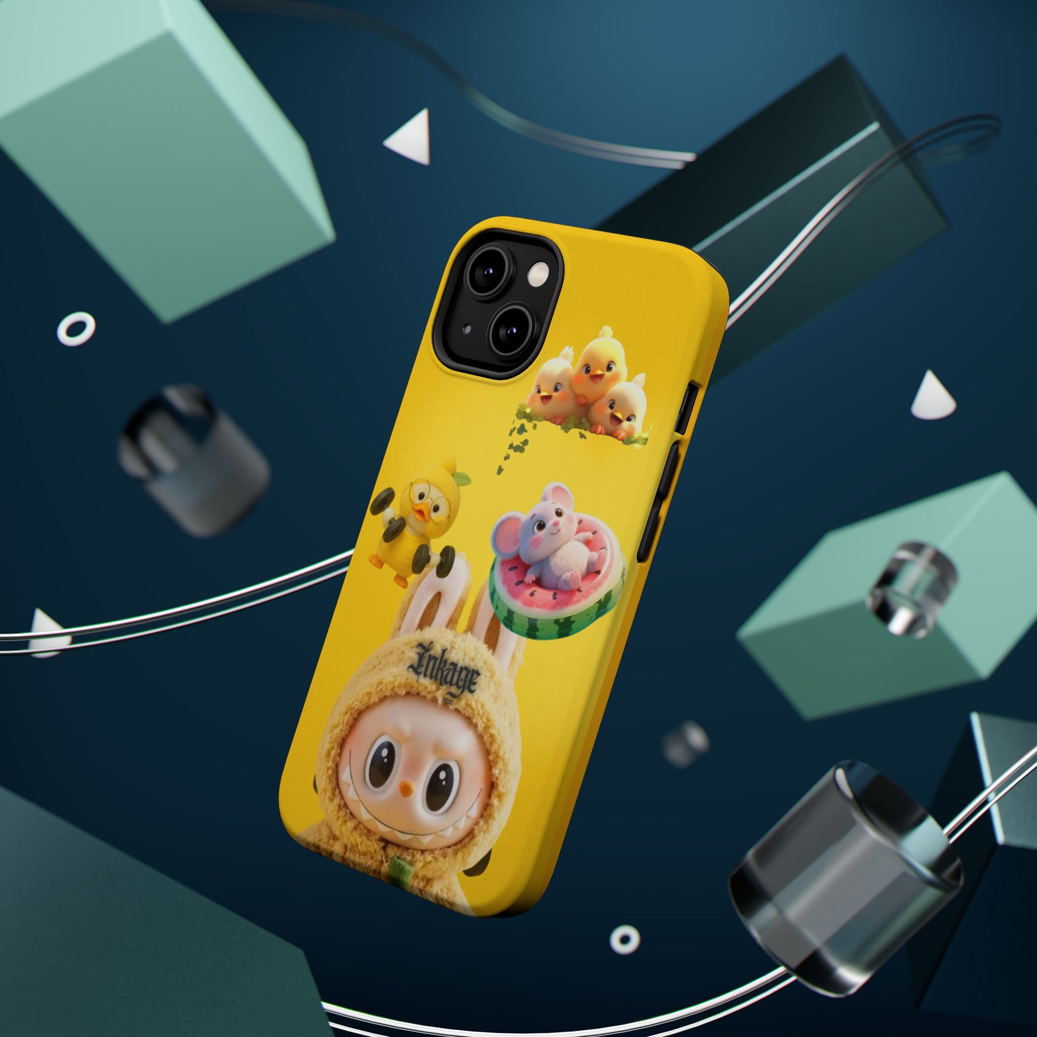 Yellow Cutie Labubu Magnetic Phone Cases (Animation)