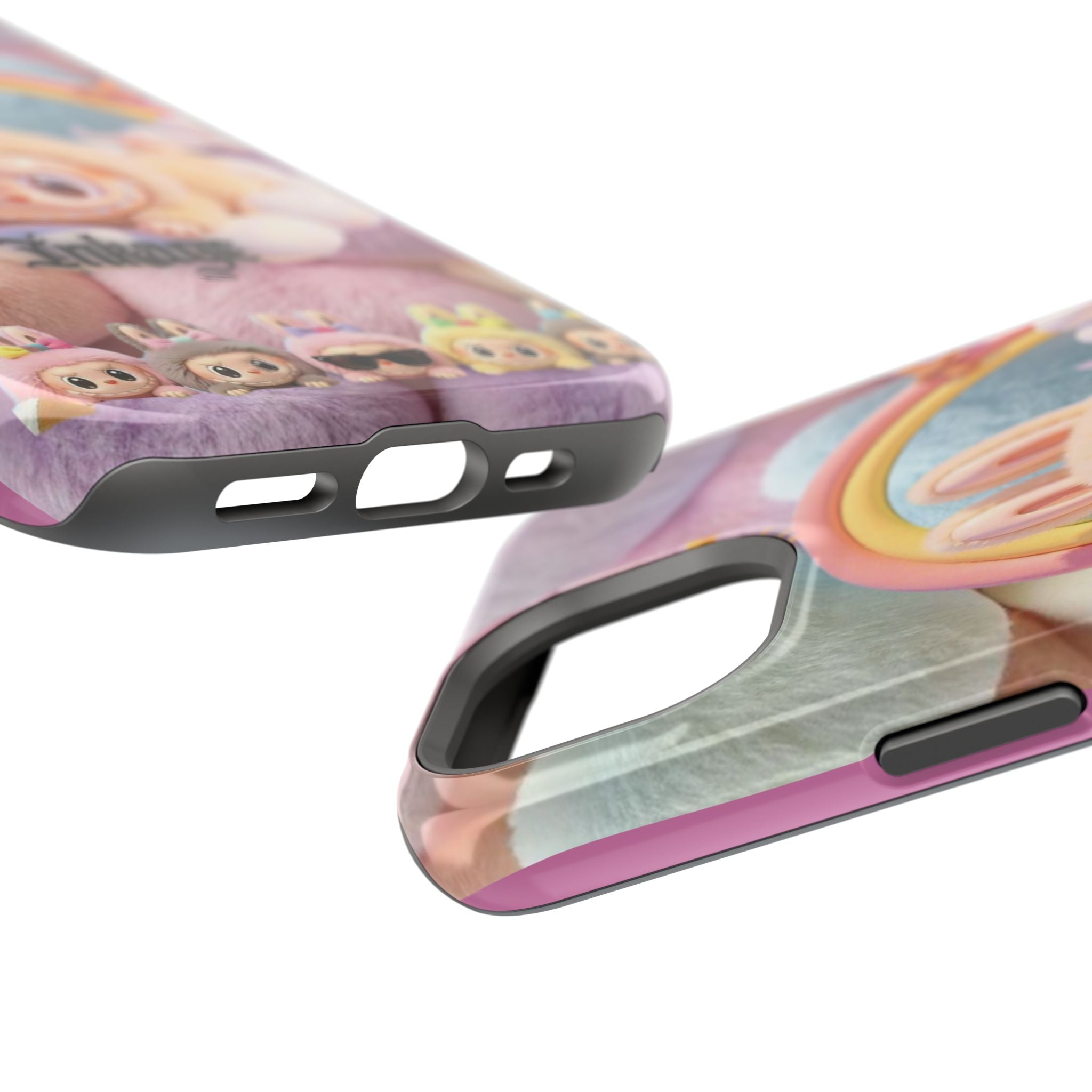Pastel Rainbow Labubu Magnetic Phone Cases(Animation)