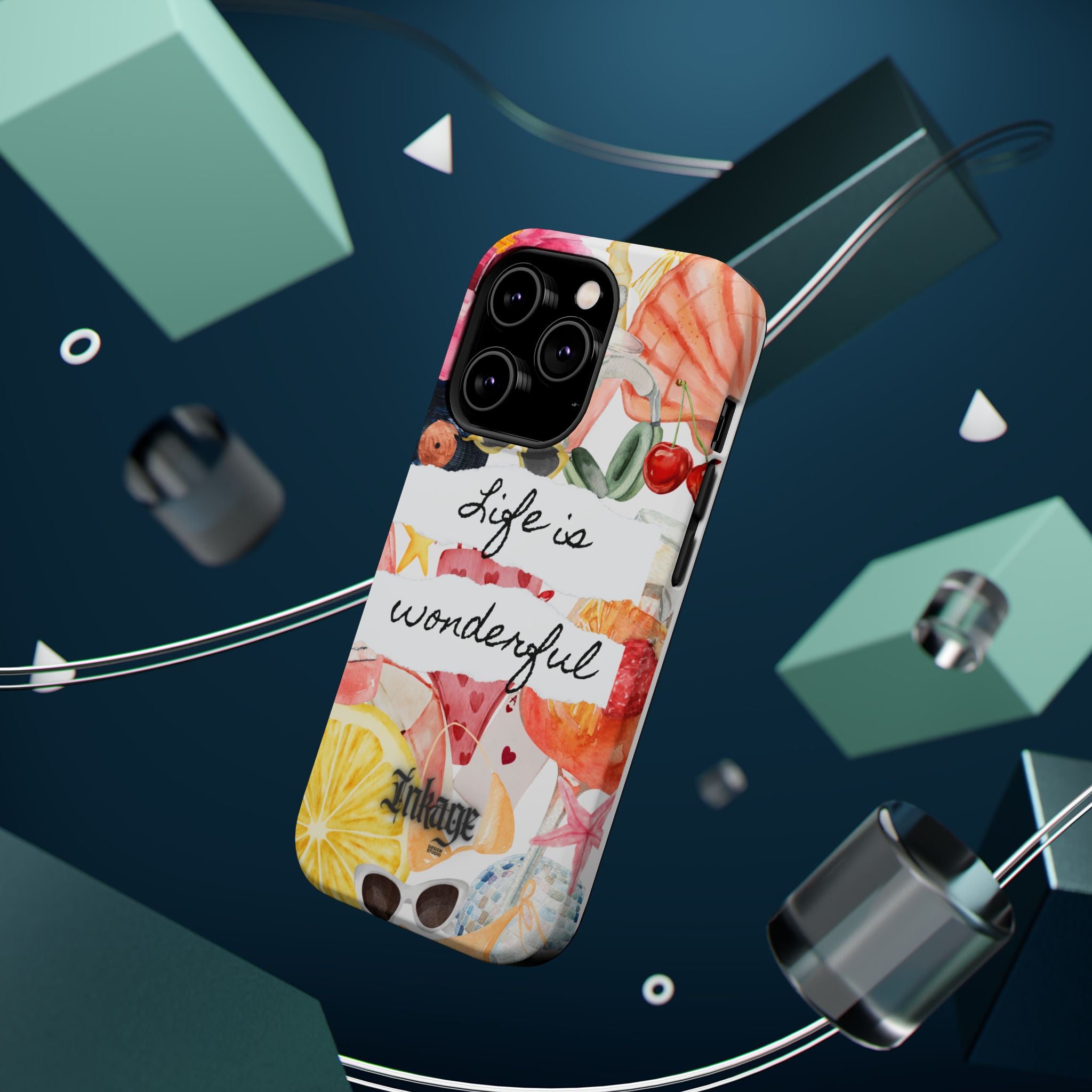 "Life is Wonderful" Quote Magnetic Phone Cases