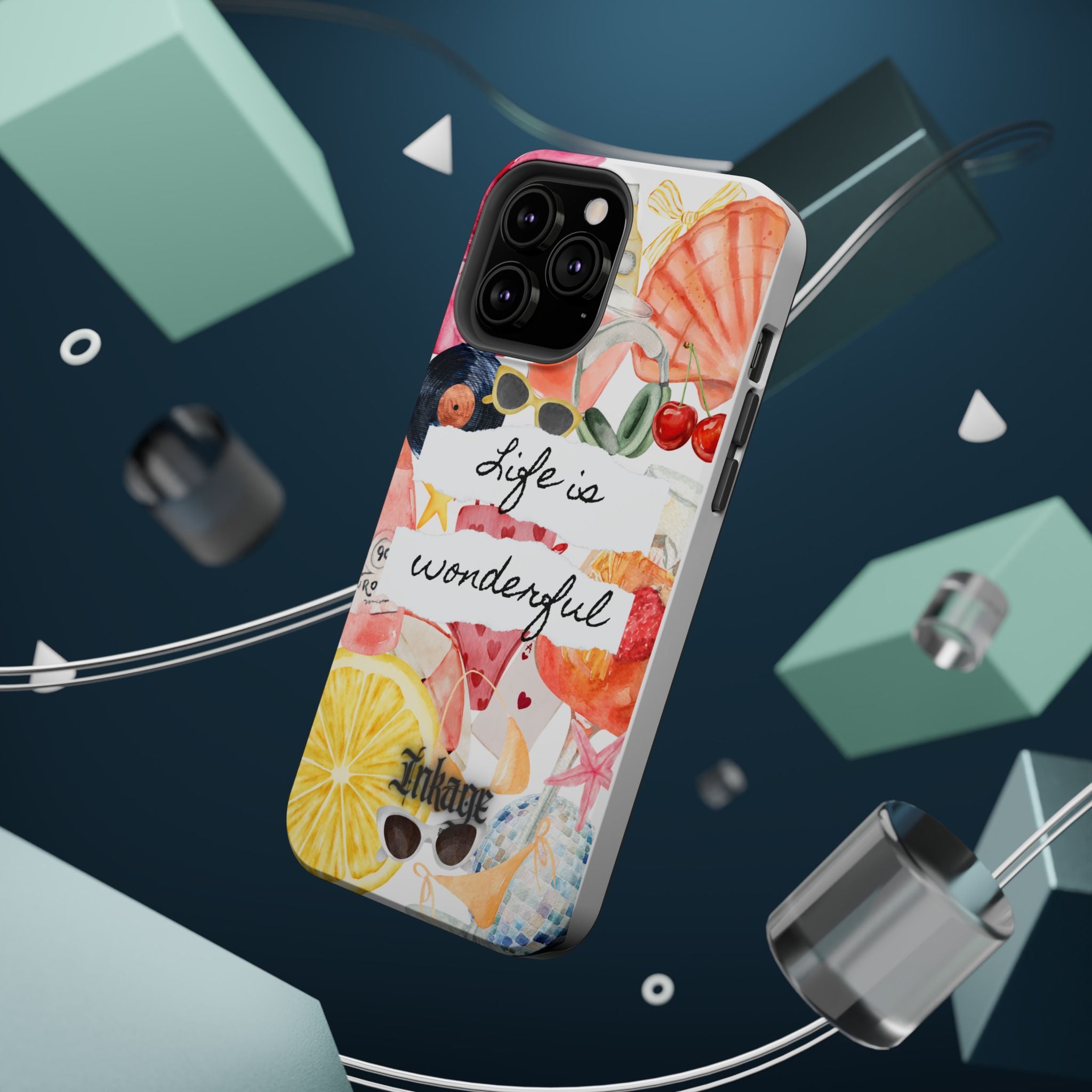"Life is Wonderful" Quote Magnetic Phone Cases (Quote)