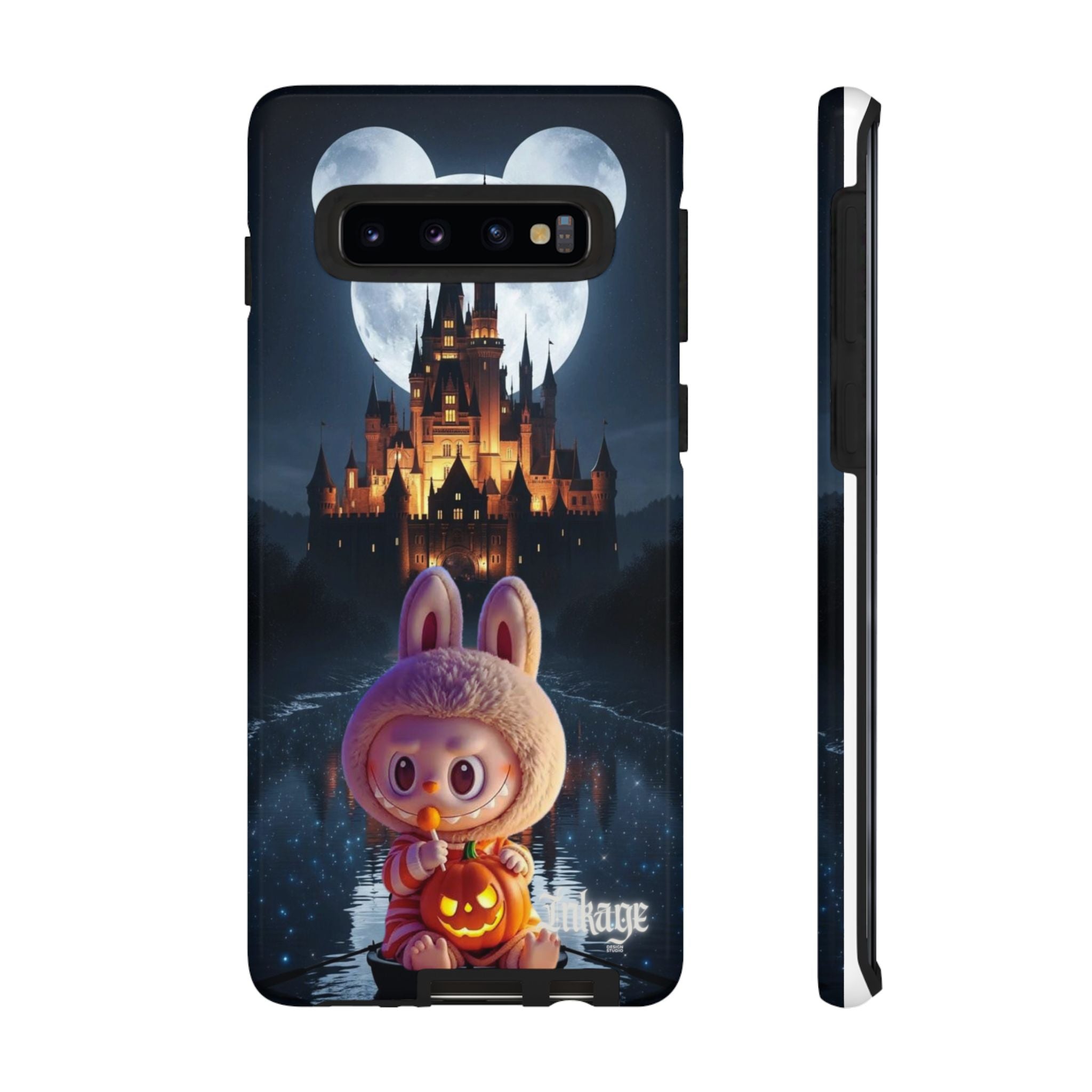 Labubu Halloween On Disney Boat Tough Phone Cases (Season, Animation)