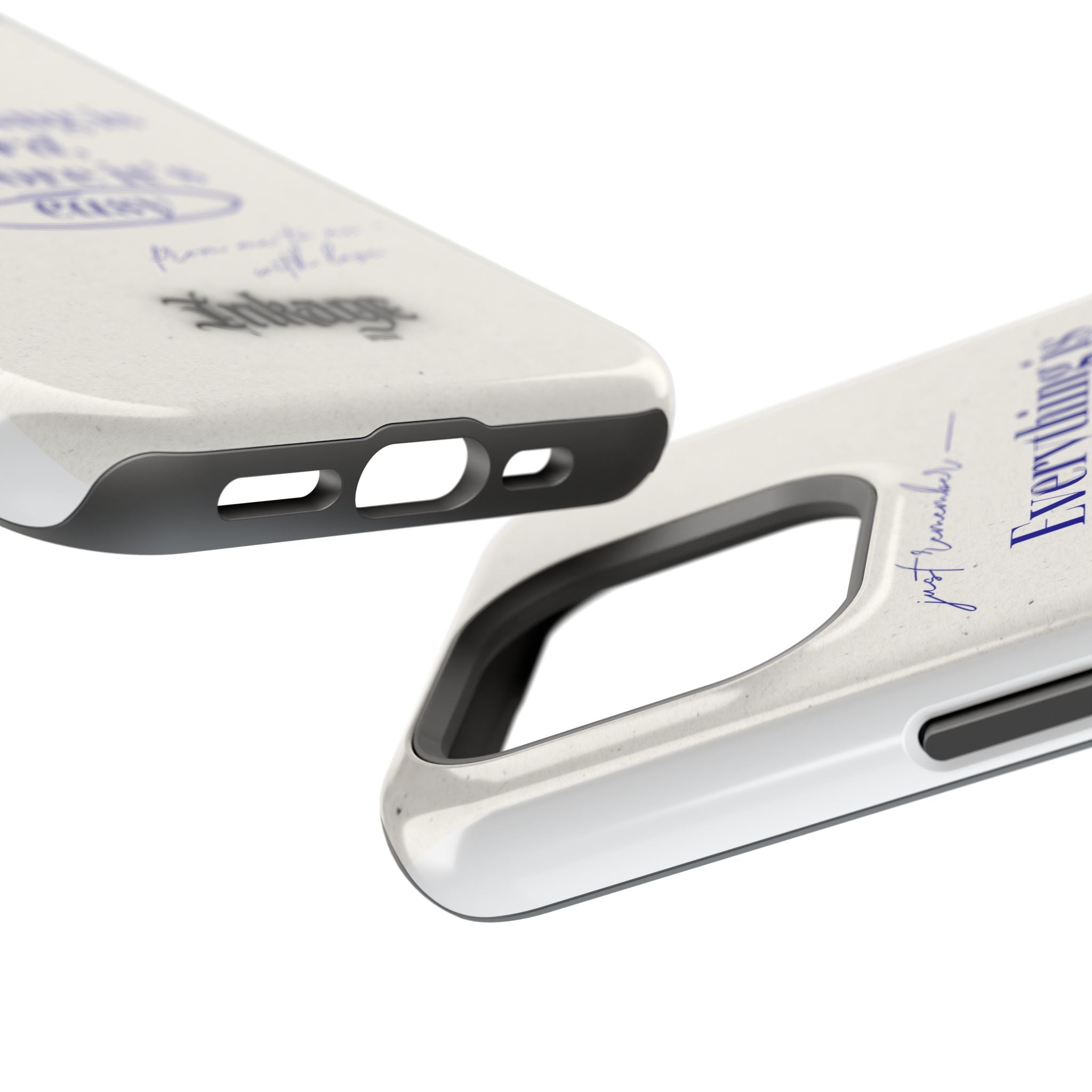 "Everything is hard, before it's easy" Magnetic Phone Case (Quote)