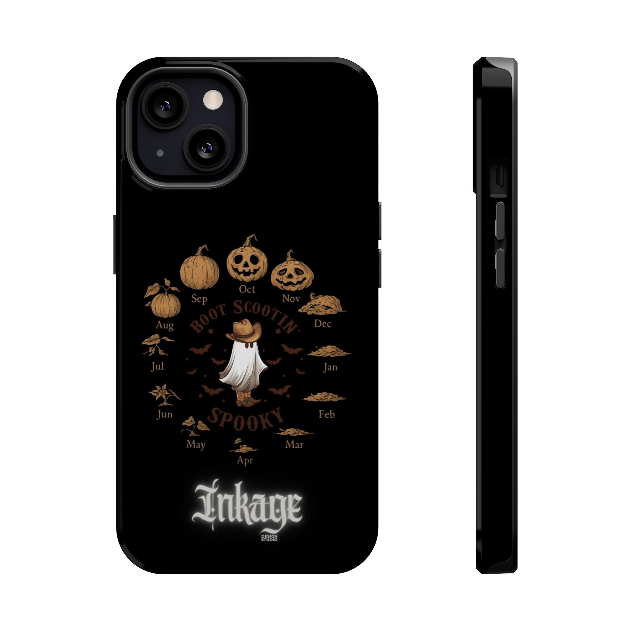 Spooky Boot Halloween Pumpkin Magnetic Phone Case (Season)