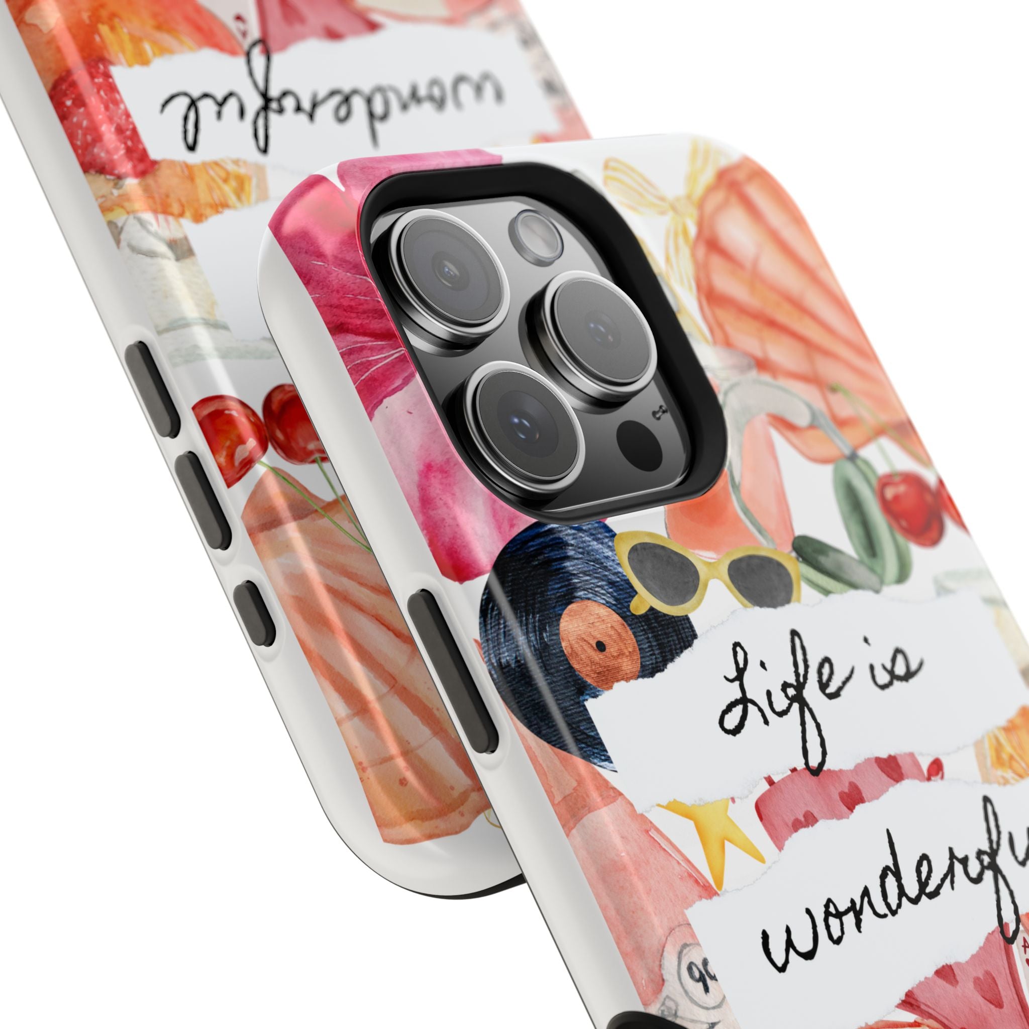 "Life is Wonderful" Quote Magnetic Phone Cases (Quote)