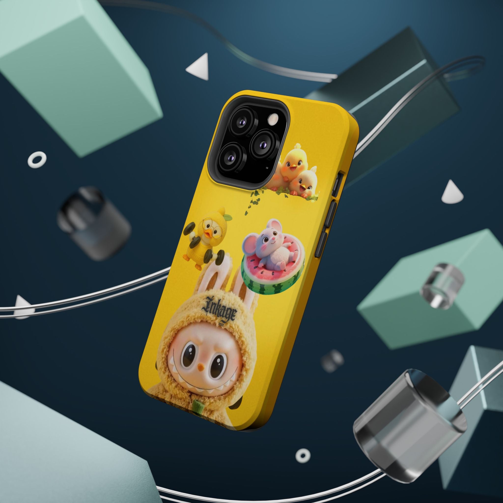 Yellow Cutie Labubu Magnetic Phone Cases (Animation)