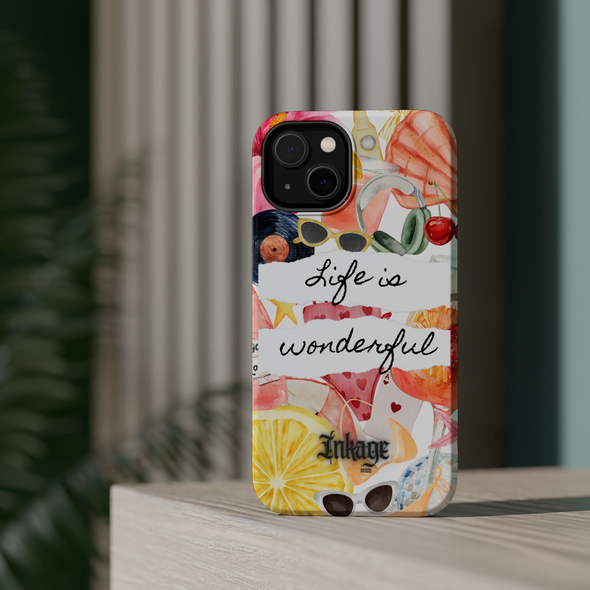 "Life is Wonderful" Quote Magnetic Phone Cases