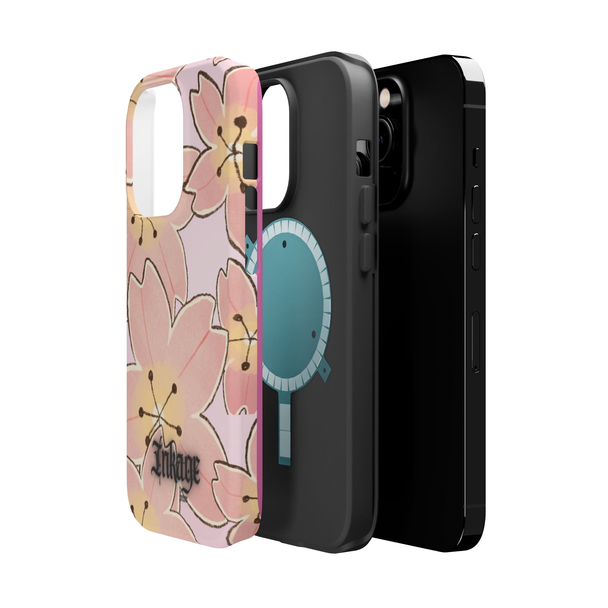 Charming Floral Magnetic Phone Case (Minimal)