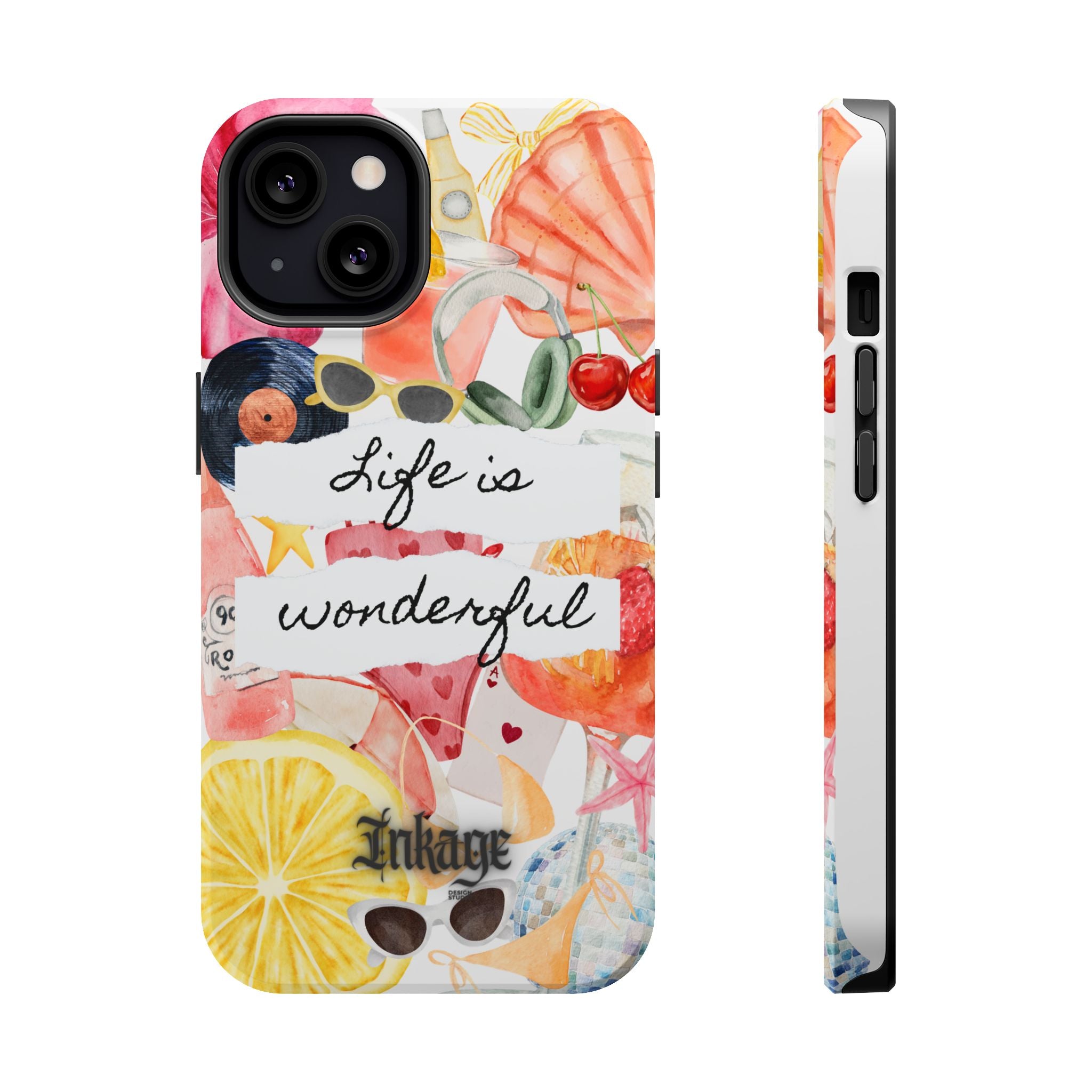 "Life is Wonderful" Quote Magnetic Phone Cases (Quote)