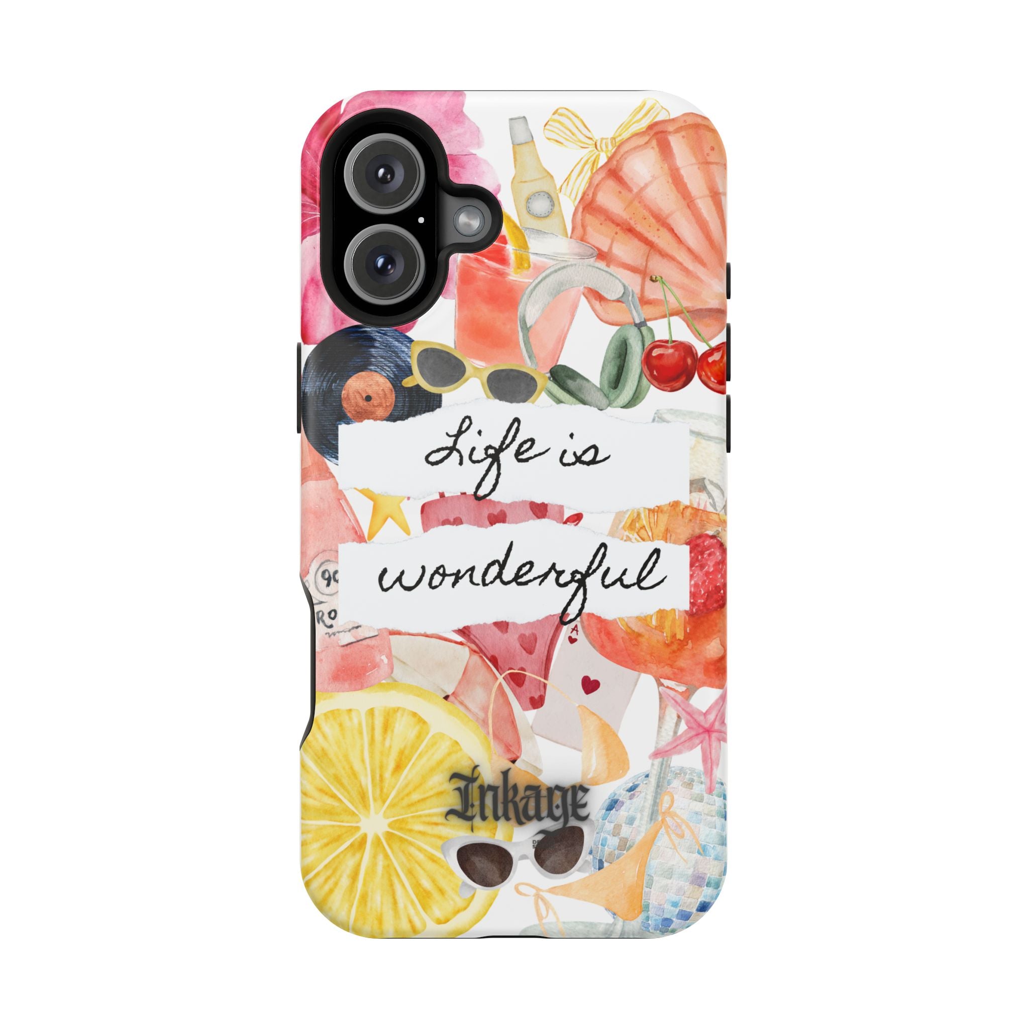 "Life is Wonderful" Quote Magnetic Phone Cases (Quote)