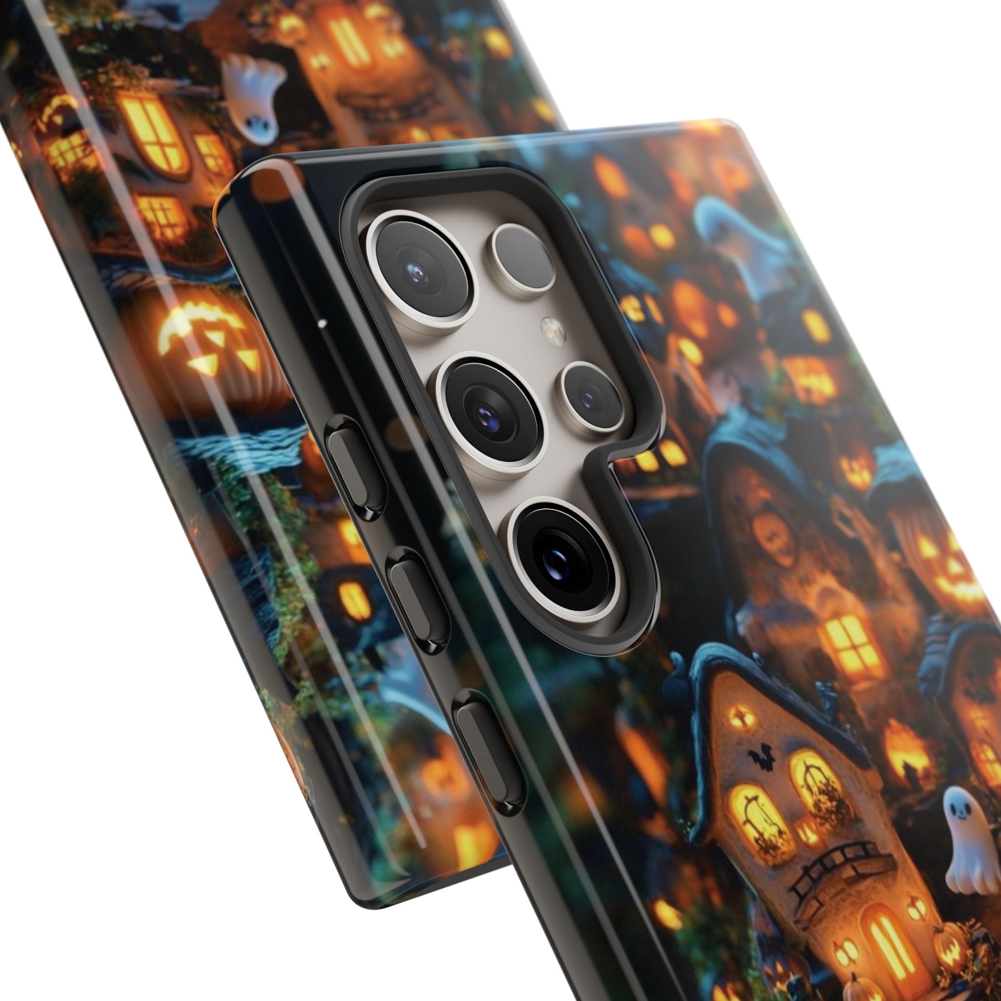 Spooky Pumpkin Village Tough Phone Cases (Season)