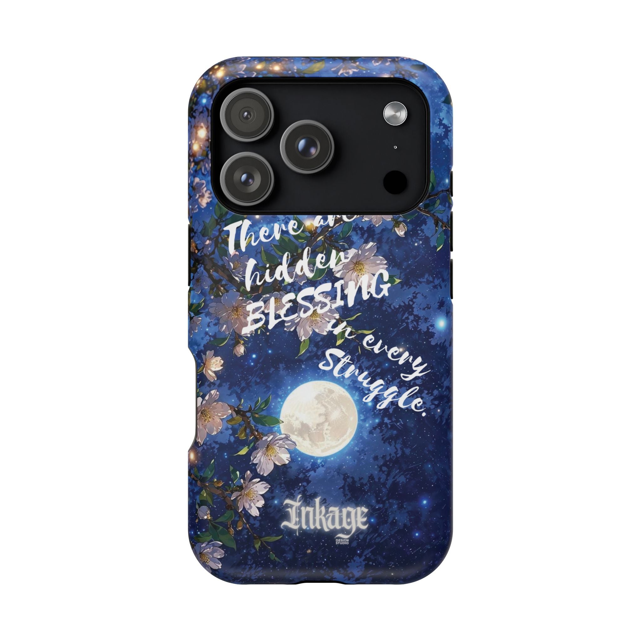 “Moonlit Blessing” Magnetic Phone Cases (Quote)