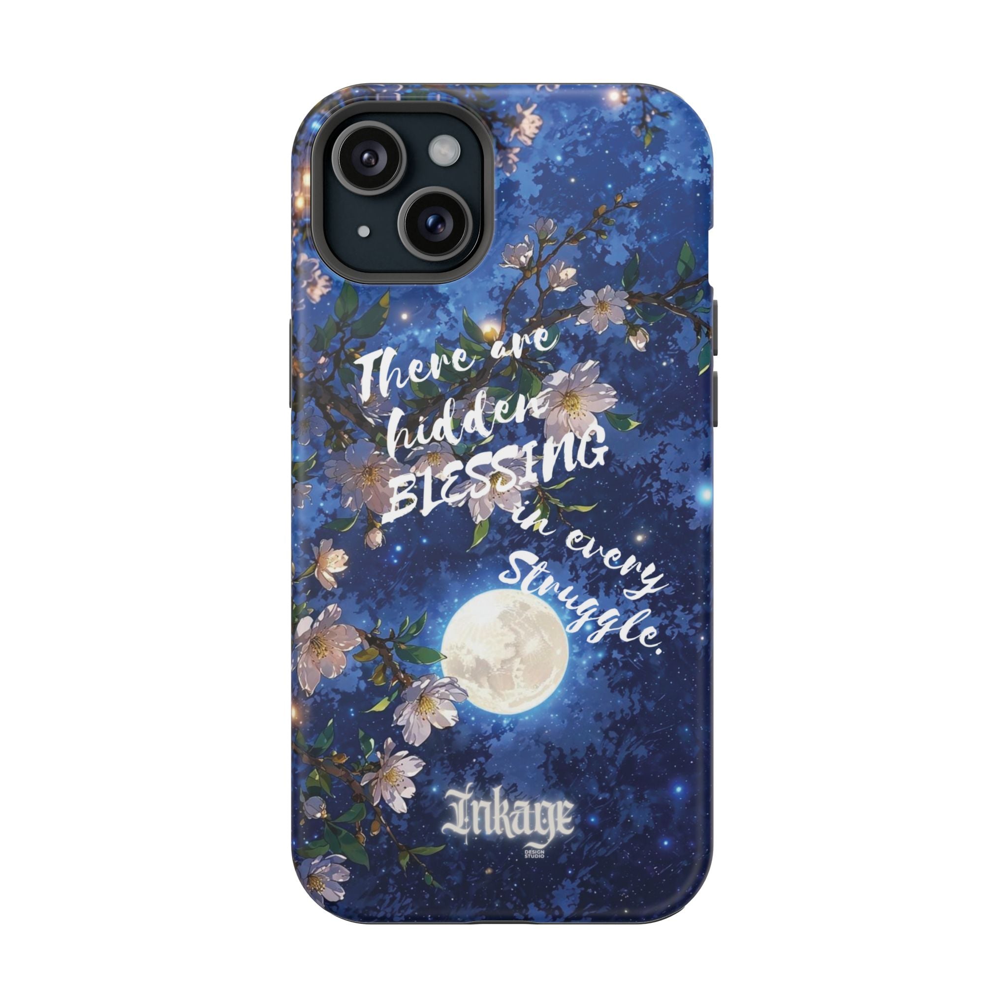 “Moonlit Blessing” Quote Magnetic Phone Cases