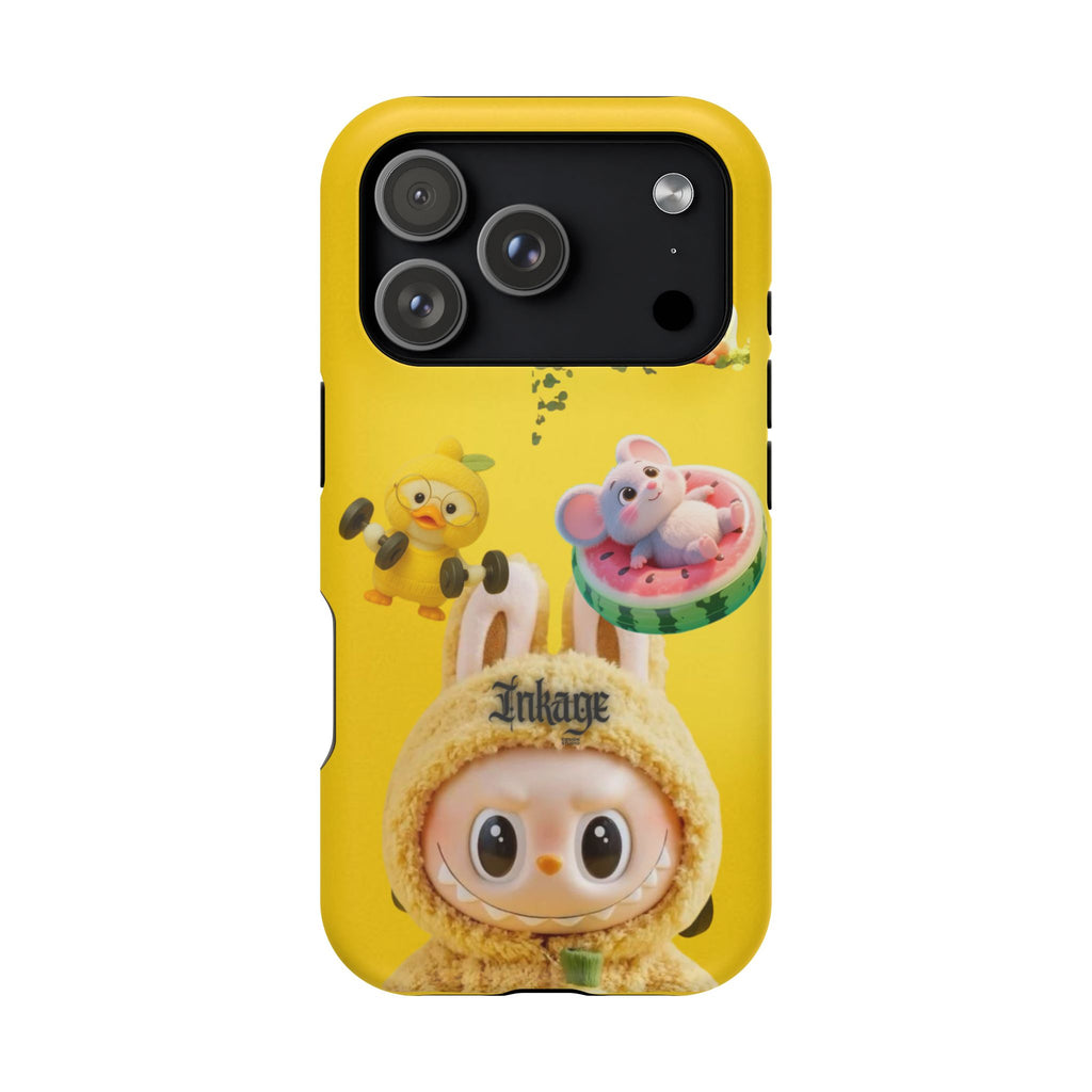 Yellow Cutie Labubu Magnetic Phone Cases (Animation)