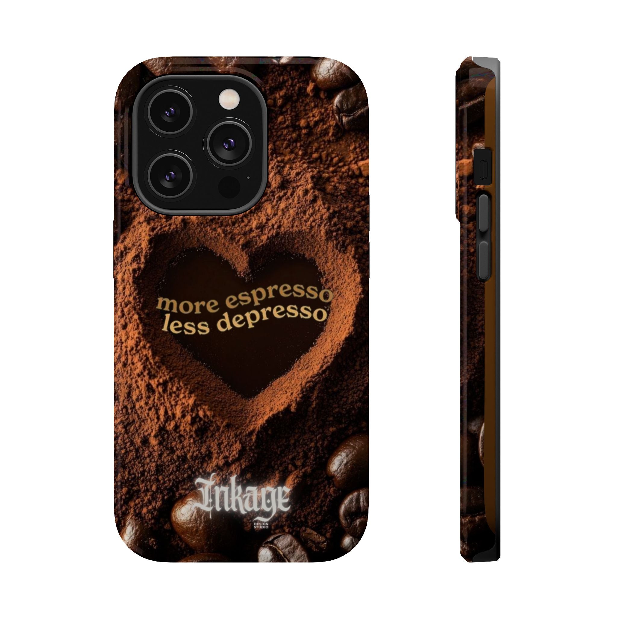 "More Espresso Less Depresso" Quote Magnetic Phone Cases