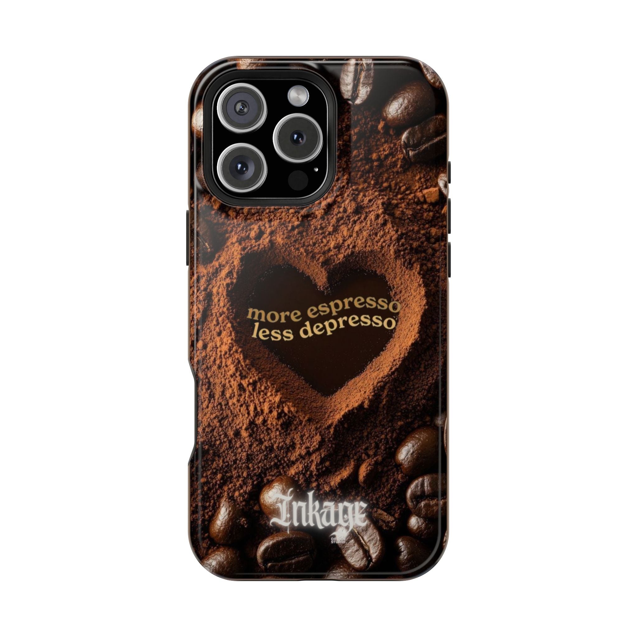 "More Espresso Less Depresso" Magnetic Phone Cases (Quote)