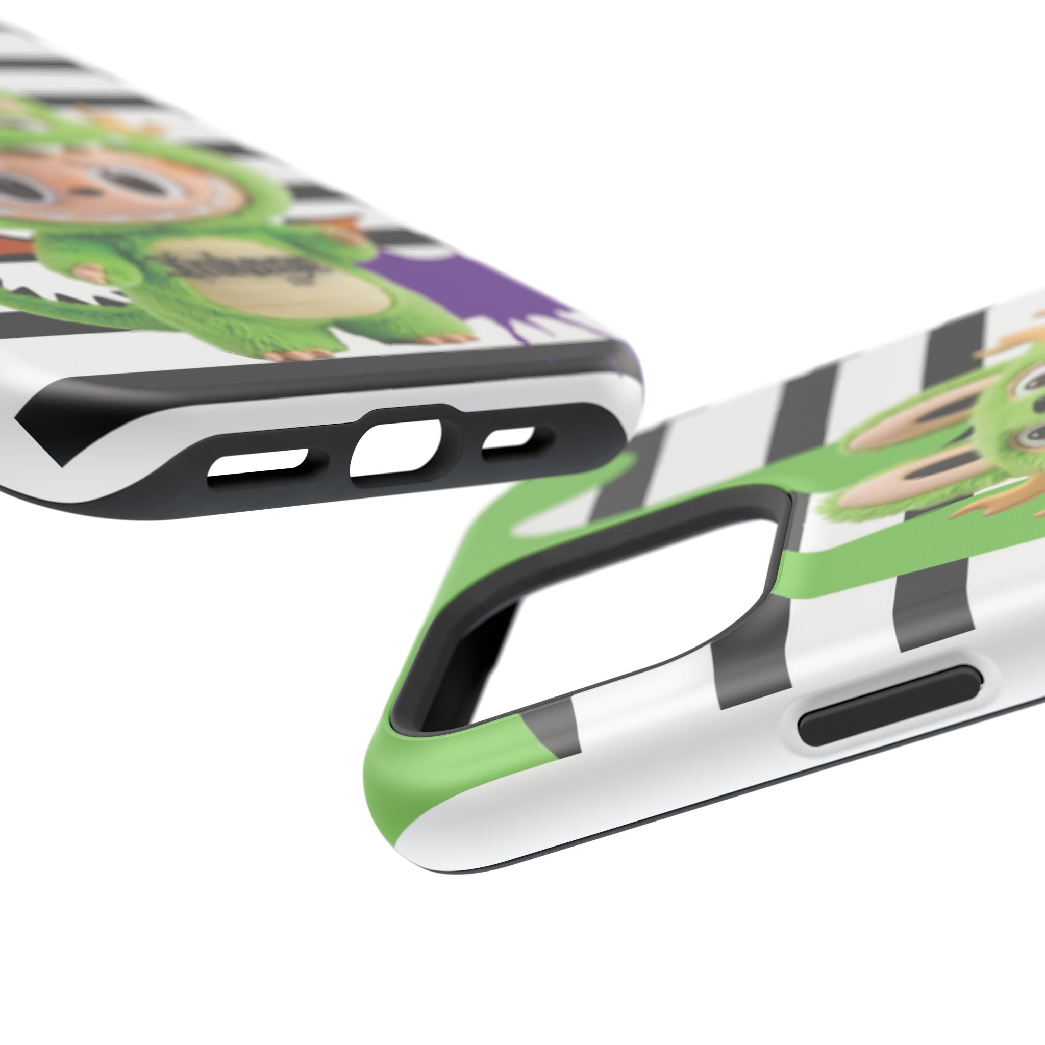Greenie Labubu Spooky Magnetic Phone Case (Animation)
