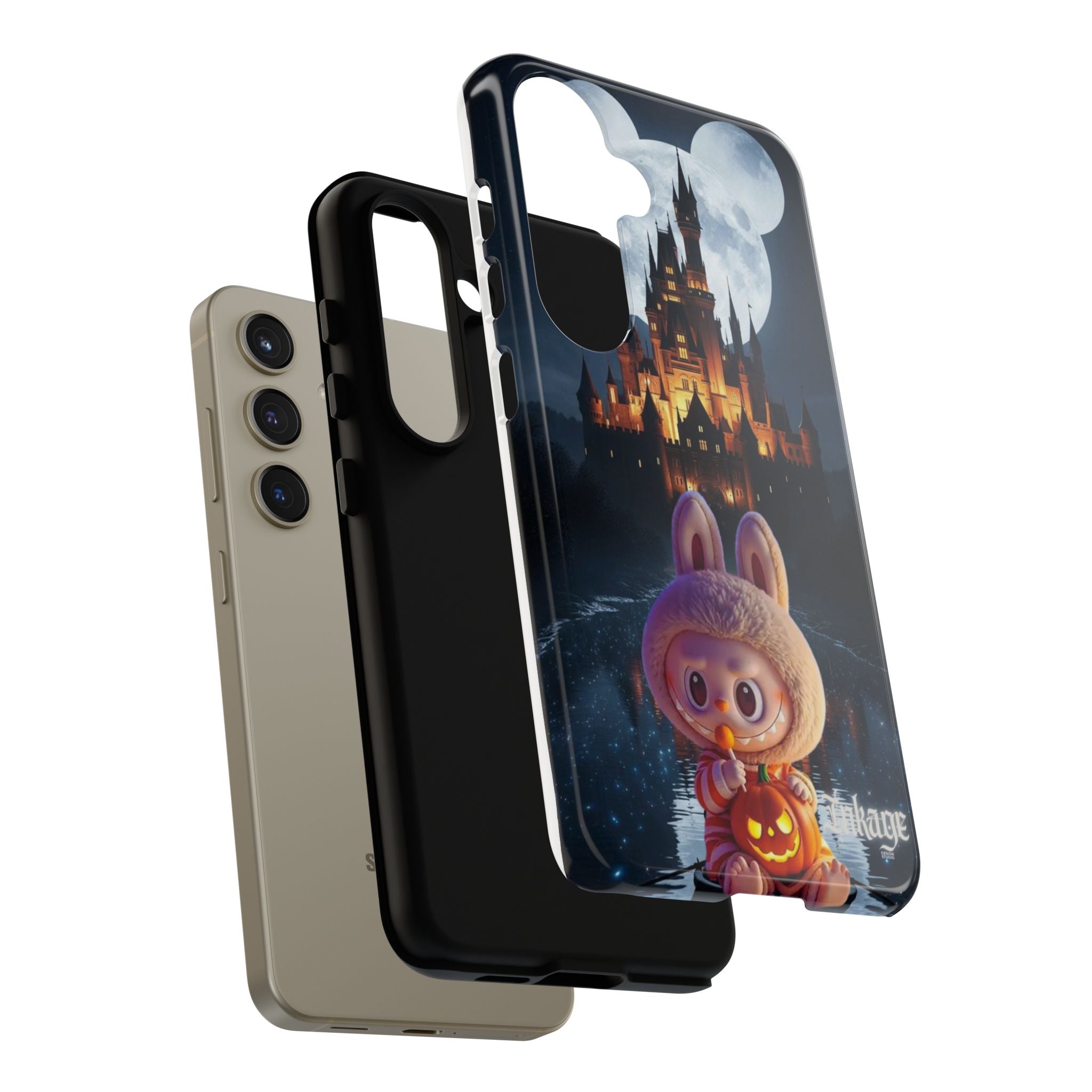 Labubu Halloween On Disney Boat Tough Phone Cases (Season, Animation)