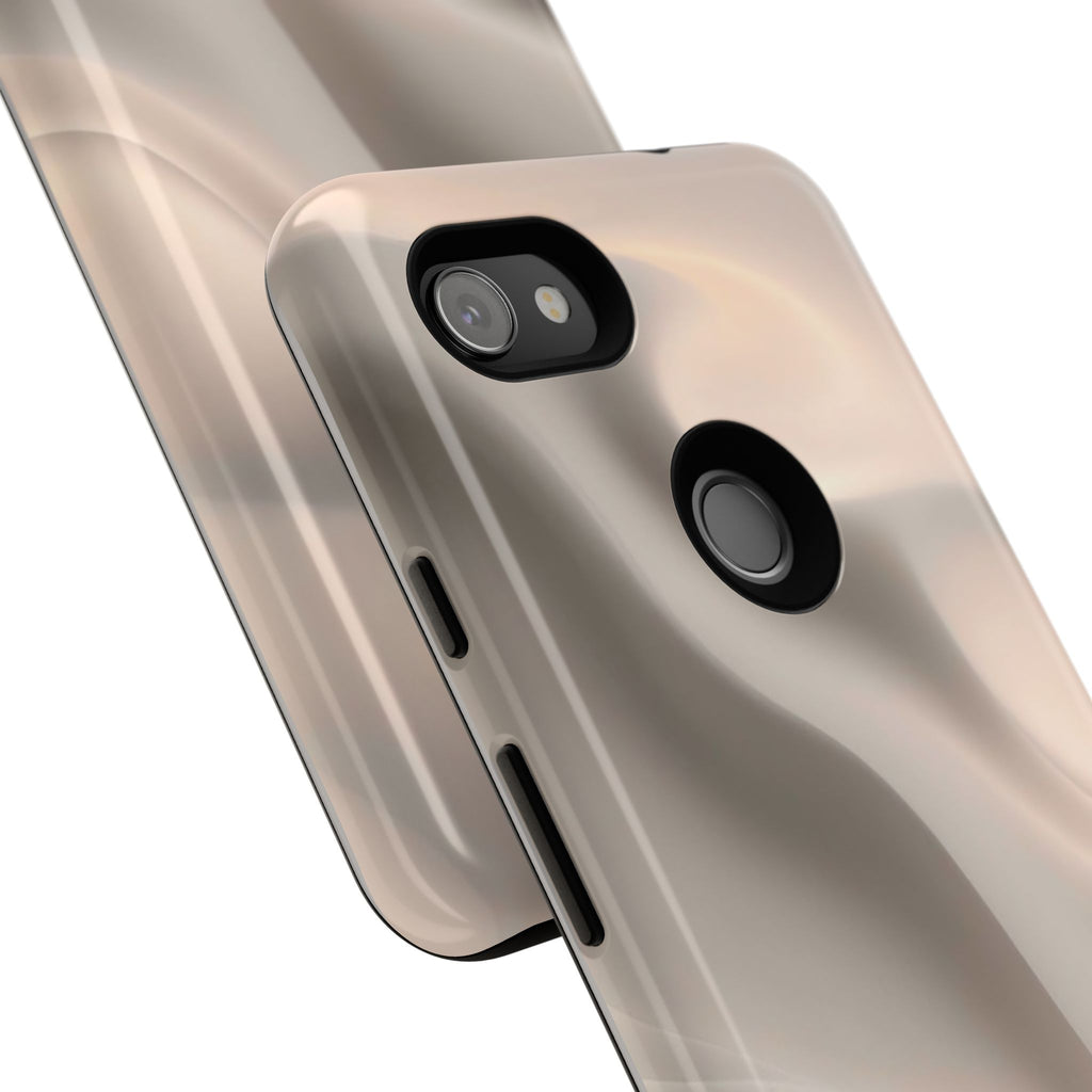 Beige Wavy Flow Tough Phone Case (Minimal)