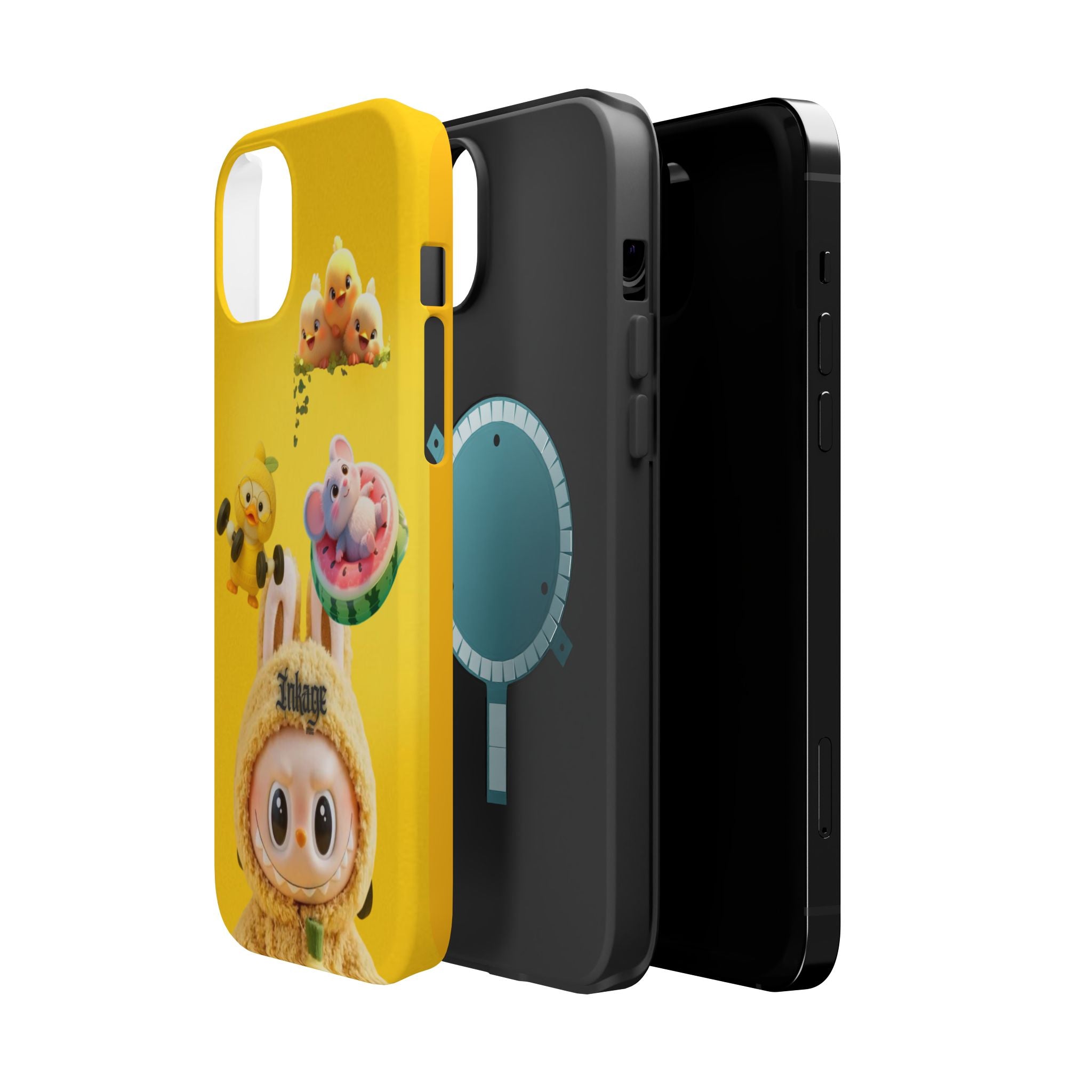 Yellow Cutie Labubu Magnetic Phone Cases (Animation)