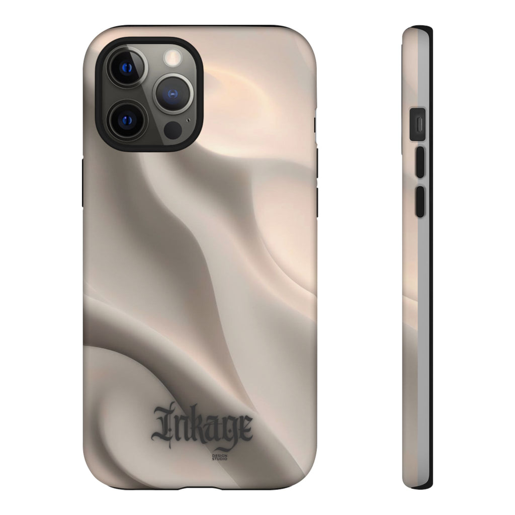 Beige Wavy Flow Tough Phone Case (Minimal)