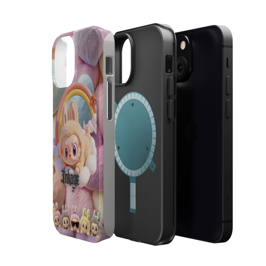 Pastel Rainbow Labubu Magnetic Phone Cases (Animation)
