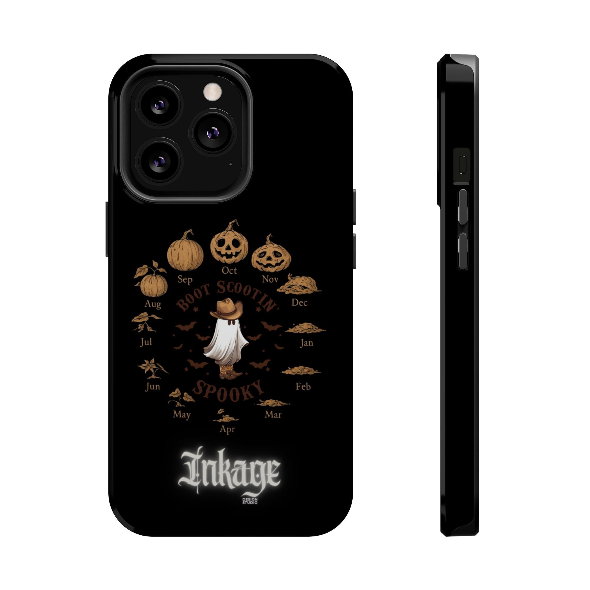 Spooky Boot Halloween Pumpkin Magnetic Phone Case (Season)