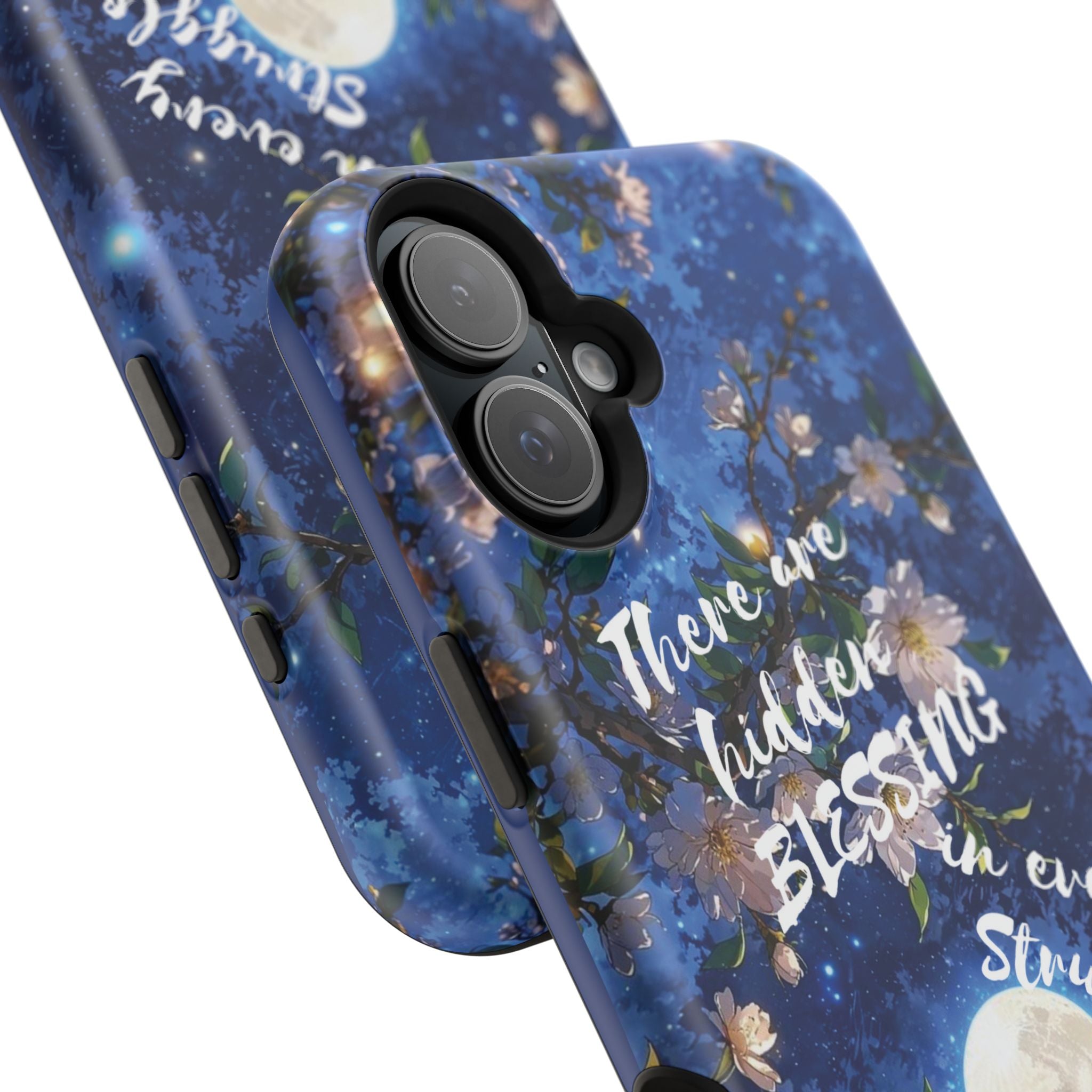 “Moonlit Blessing” Quote Magnetic Phone Cases