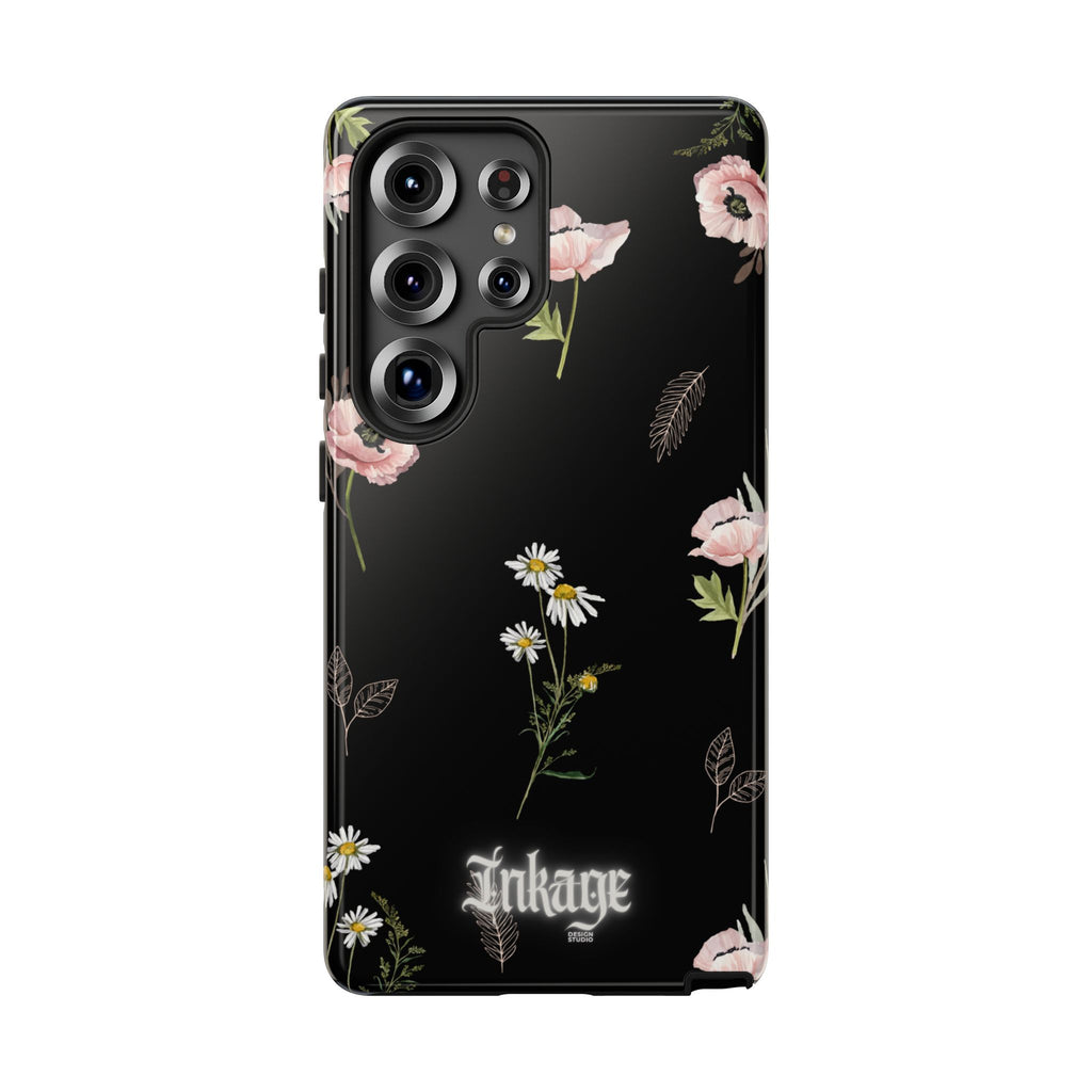 Elegant Black Florals Tough Phone Cases (Minimal)